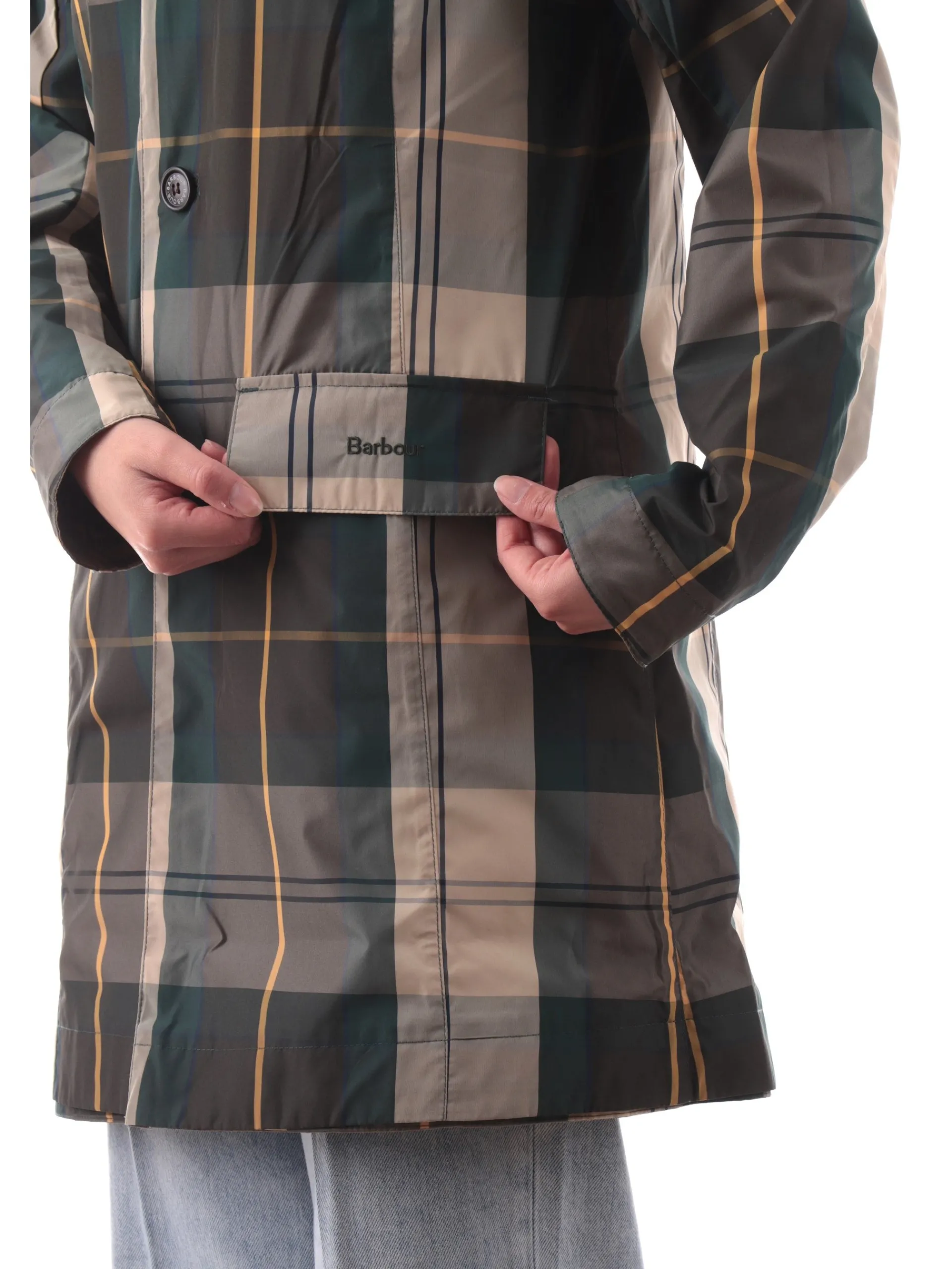 BARBOUR Cappotti*Trench donna reversibile da donna Babbity beige impermeabile LSP0233GN32