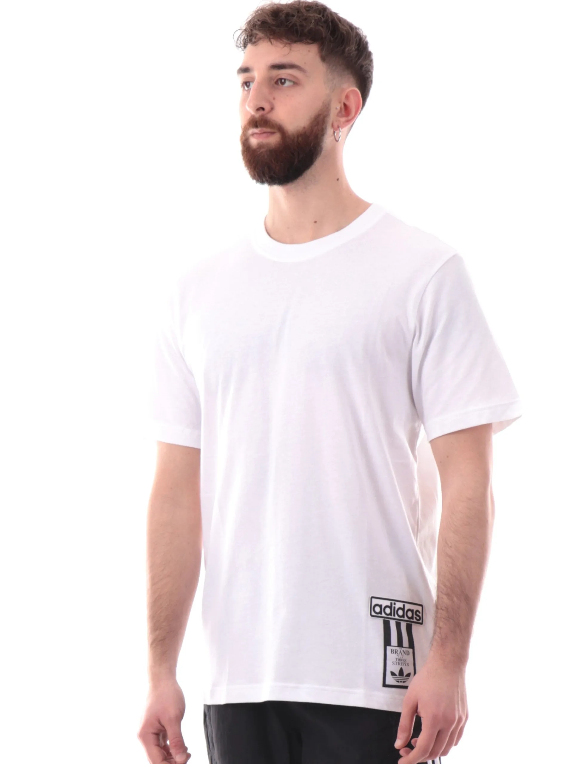 ADIDAS ORIGINALS T-Shirt*T-shirt Adidas bianca da uomo vestibilità morbida Adibreak JD4195
