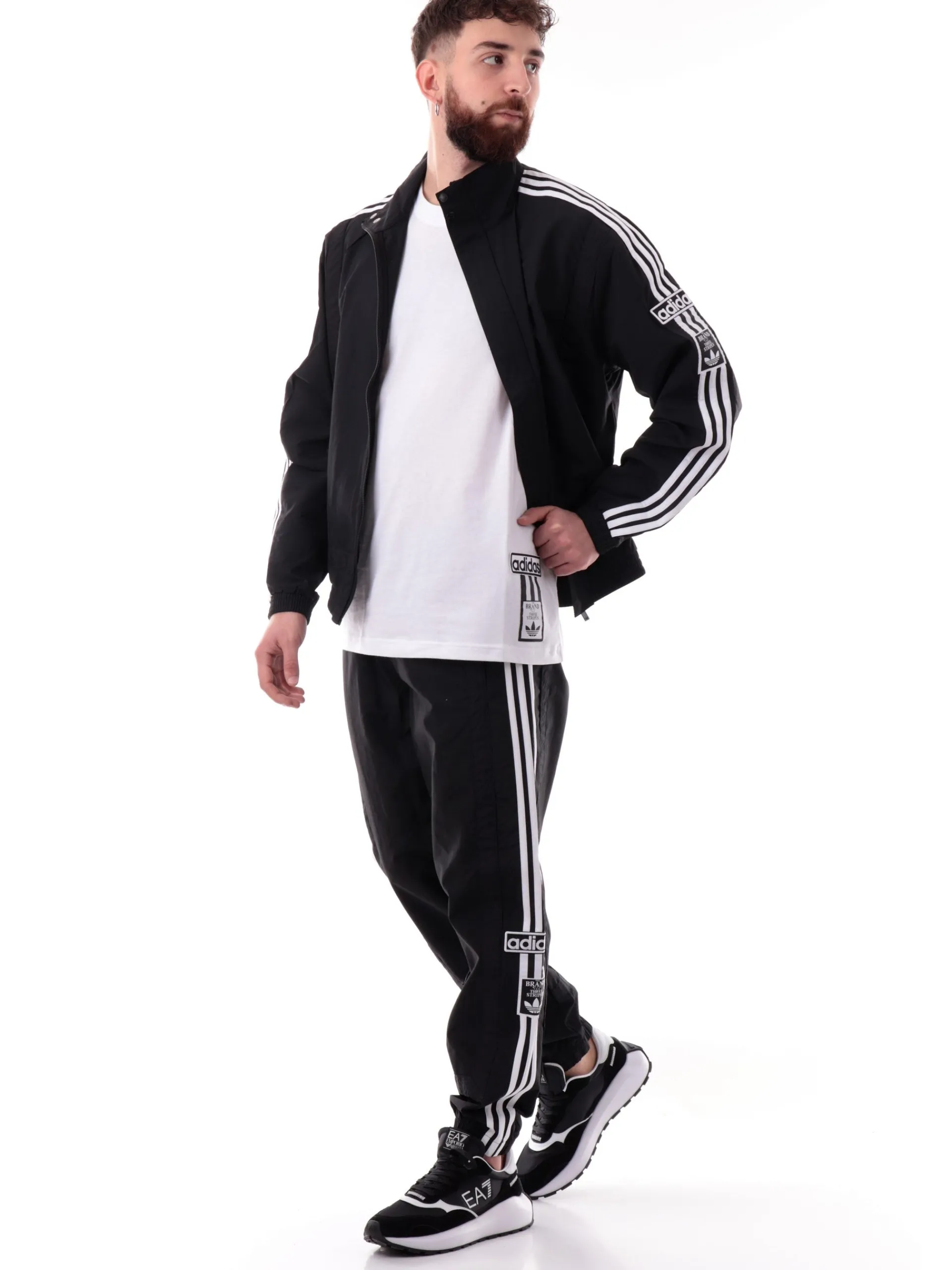 ADIDAS ORIGINALS T-Shirt*T-shirt Adidas bianca da uomo vestibilità morbida Adibreak JD4195