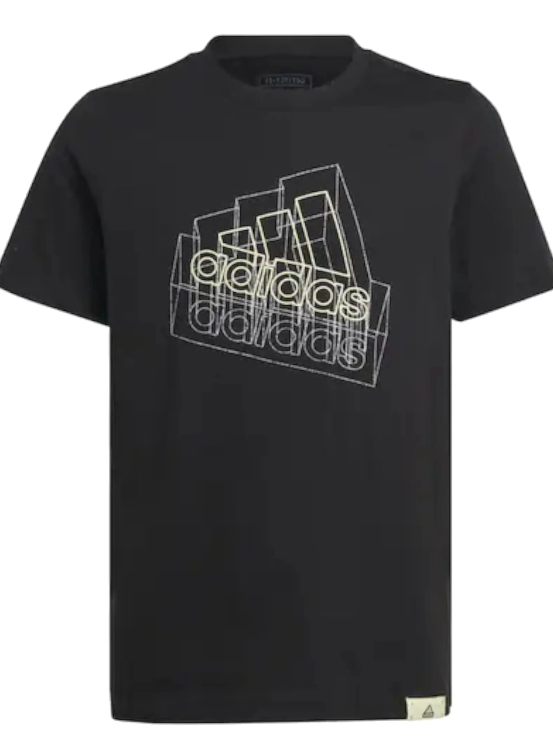 ADIDAS EQUIPMENT T-Shirt*T-shirt Adidas nera da bambino con maxi stampa Tech Table IW24