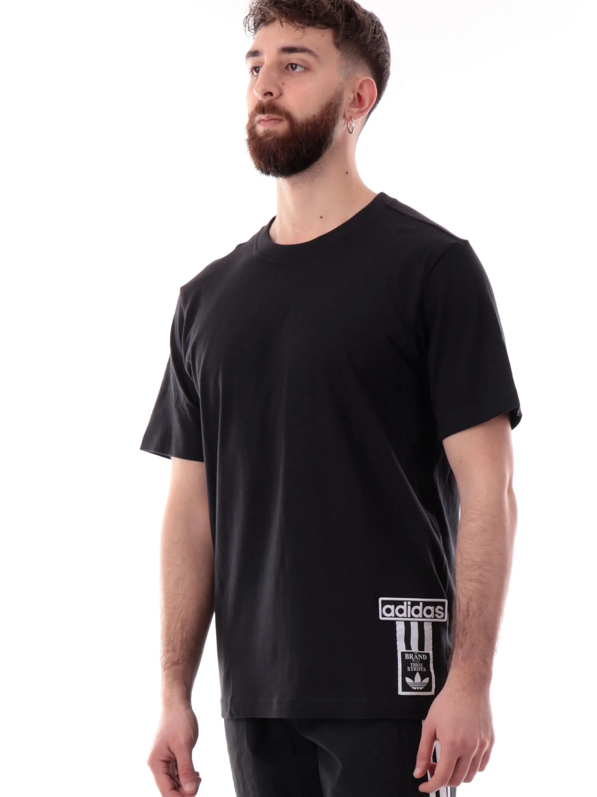 ADIDAS ORIGINALS T-Shirt*T-shirt Adidas nera da uomo vestibilità morbida Adibreak JD4194