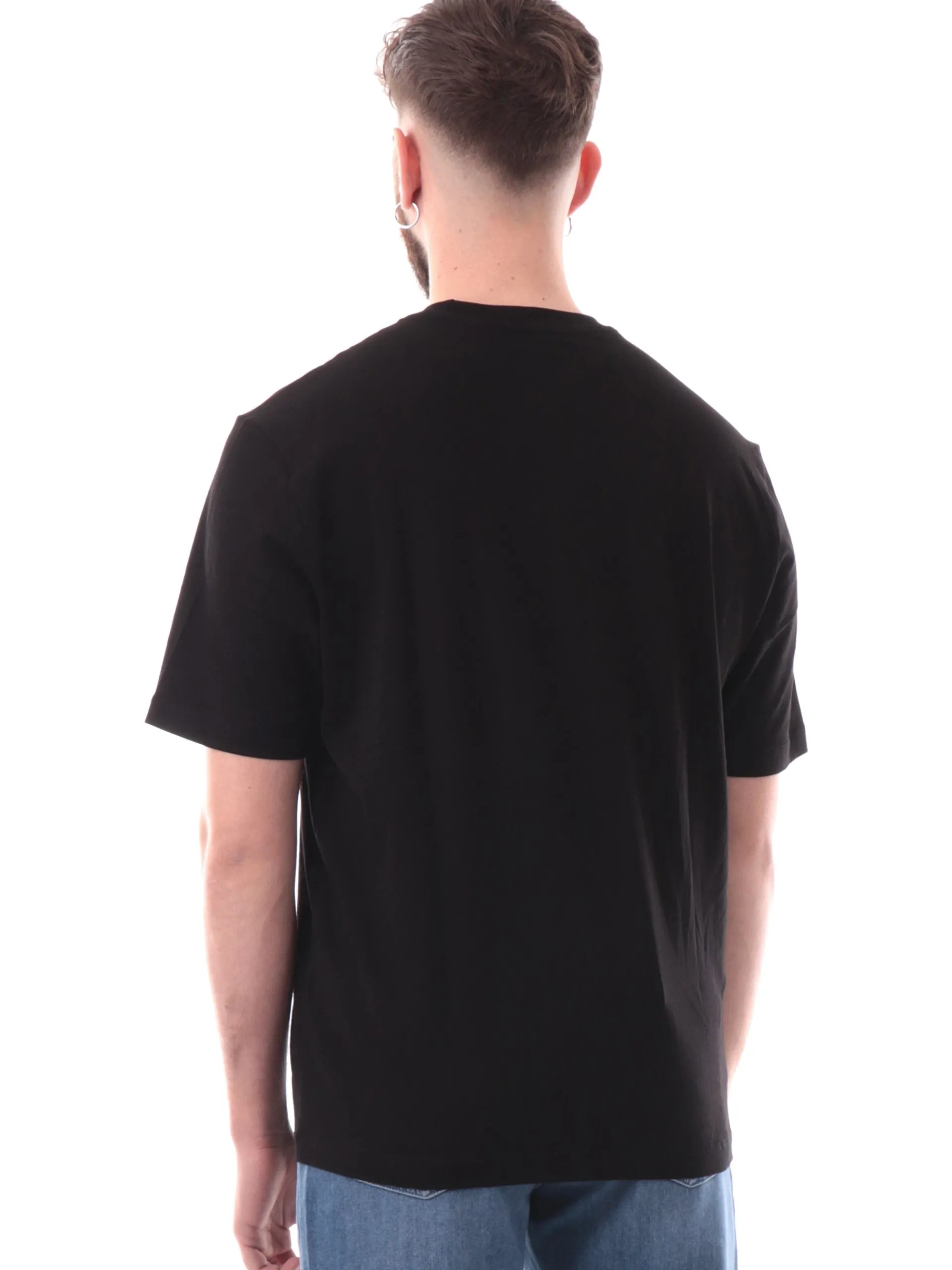ARMANI EXCHANGE T-Shirt*T-shirt AX nera da uomo logo ricamato XM000363AF12308U