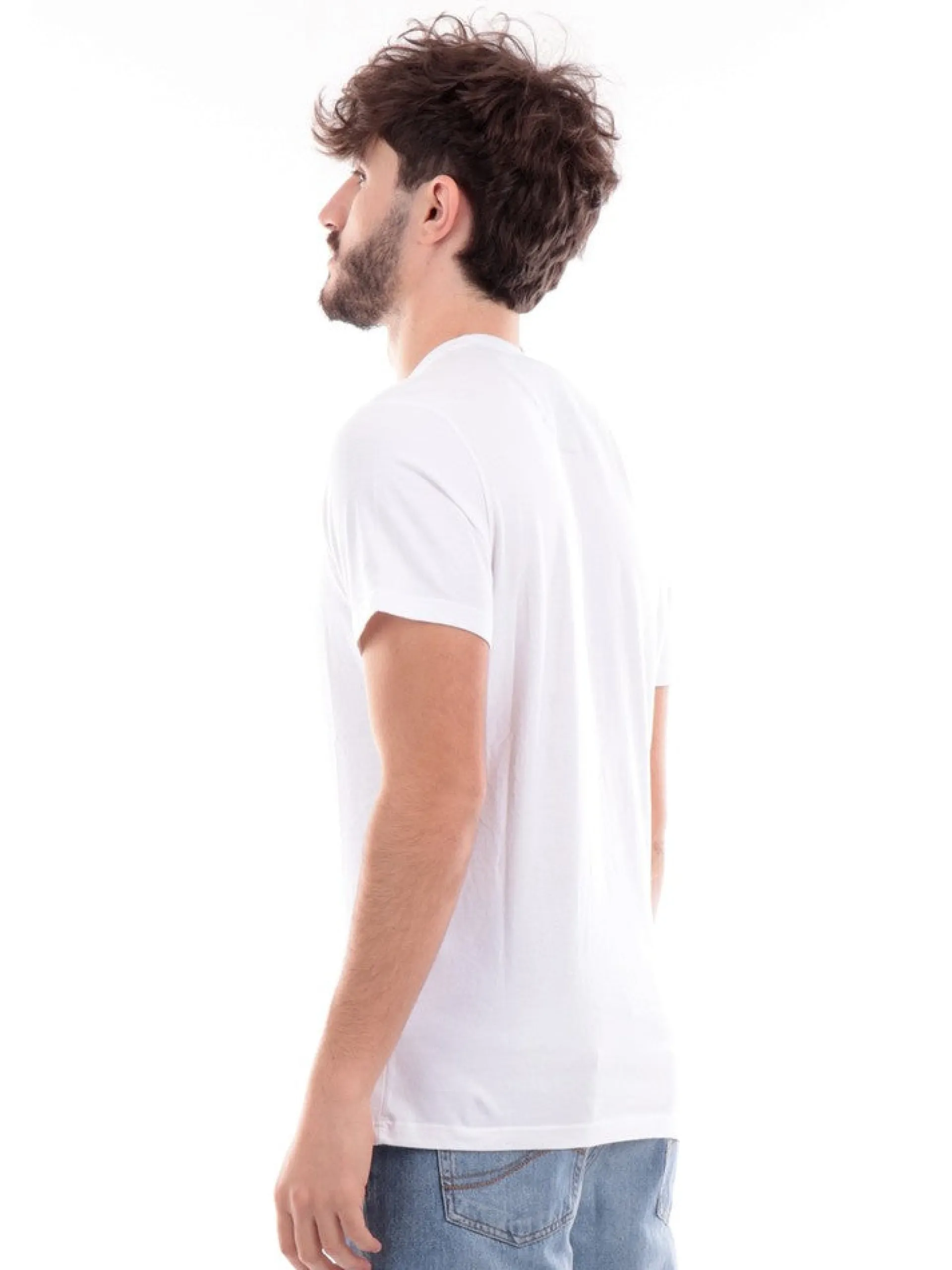 BARBOUR T-Shirt*T-shirt bianca da uomo con logo MTS0670