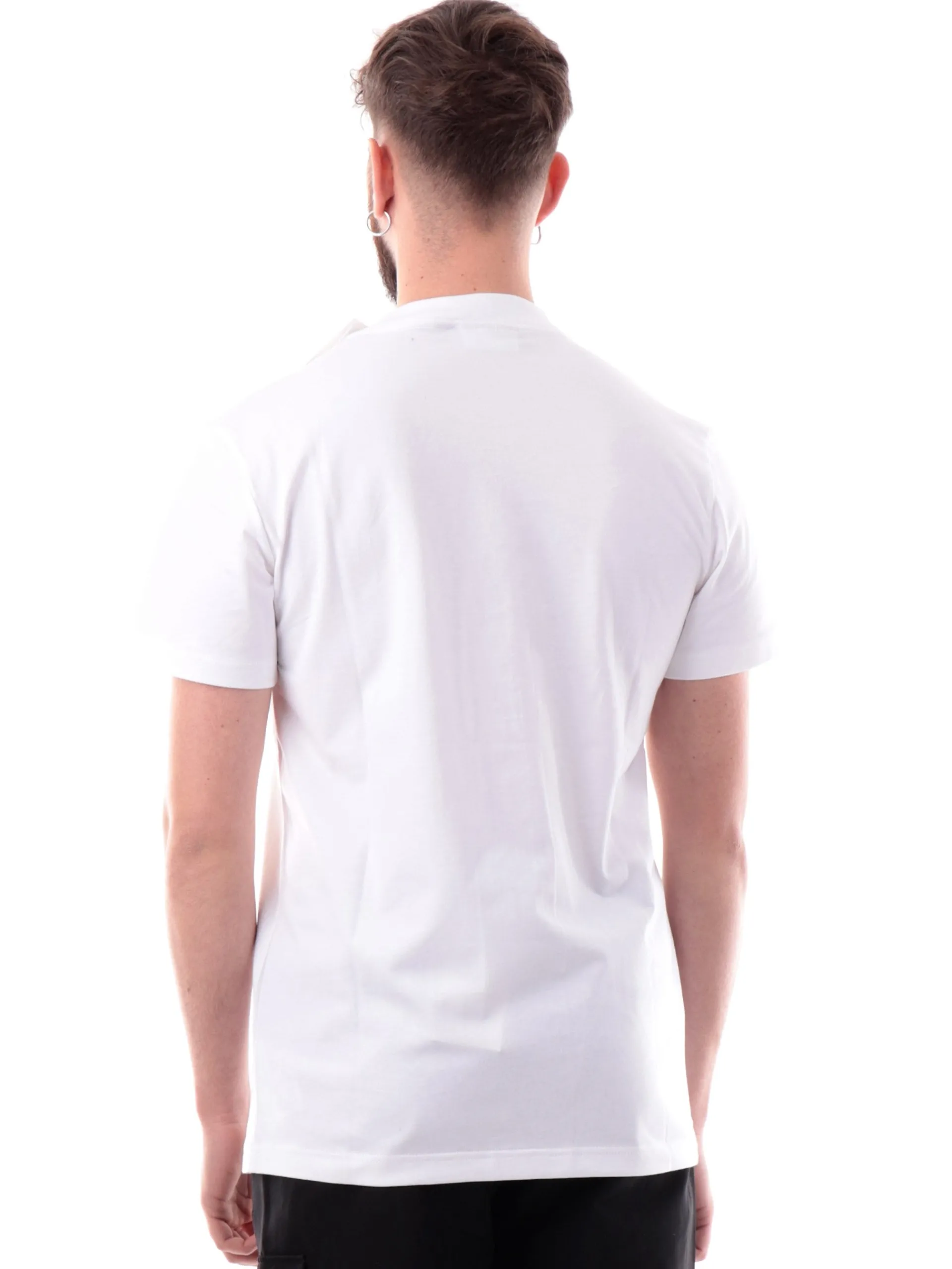 CALVIN KLEIN T-Shirt*T-shirt bianca da Uomo logo ricamato J30J326683