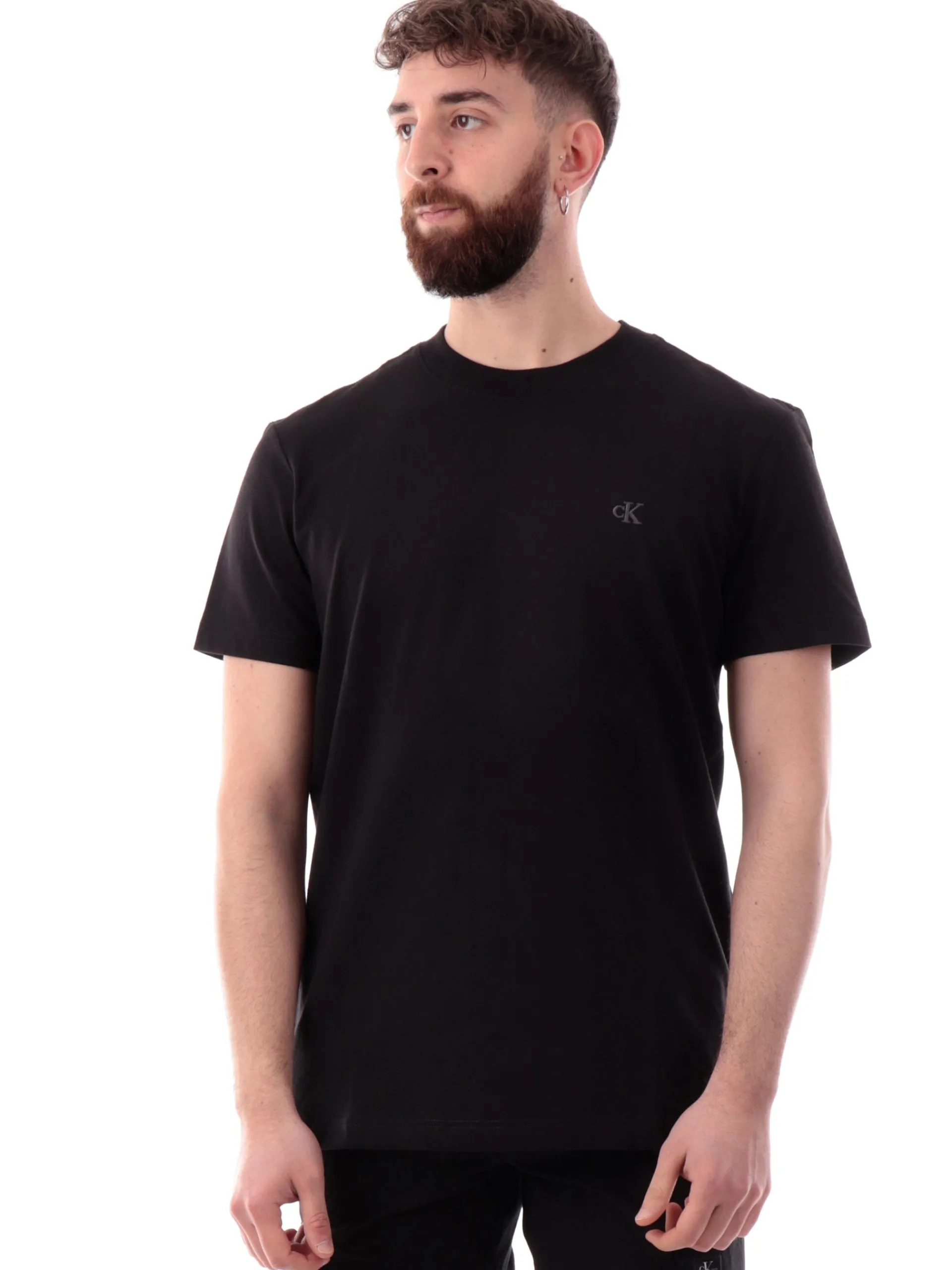 CALVIN KLEIN T-Shirt*T-shirt nera da Uomo J30J326683