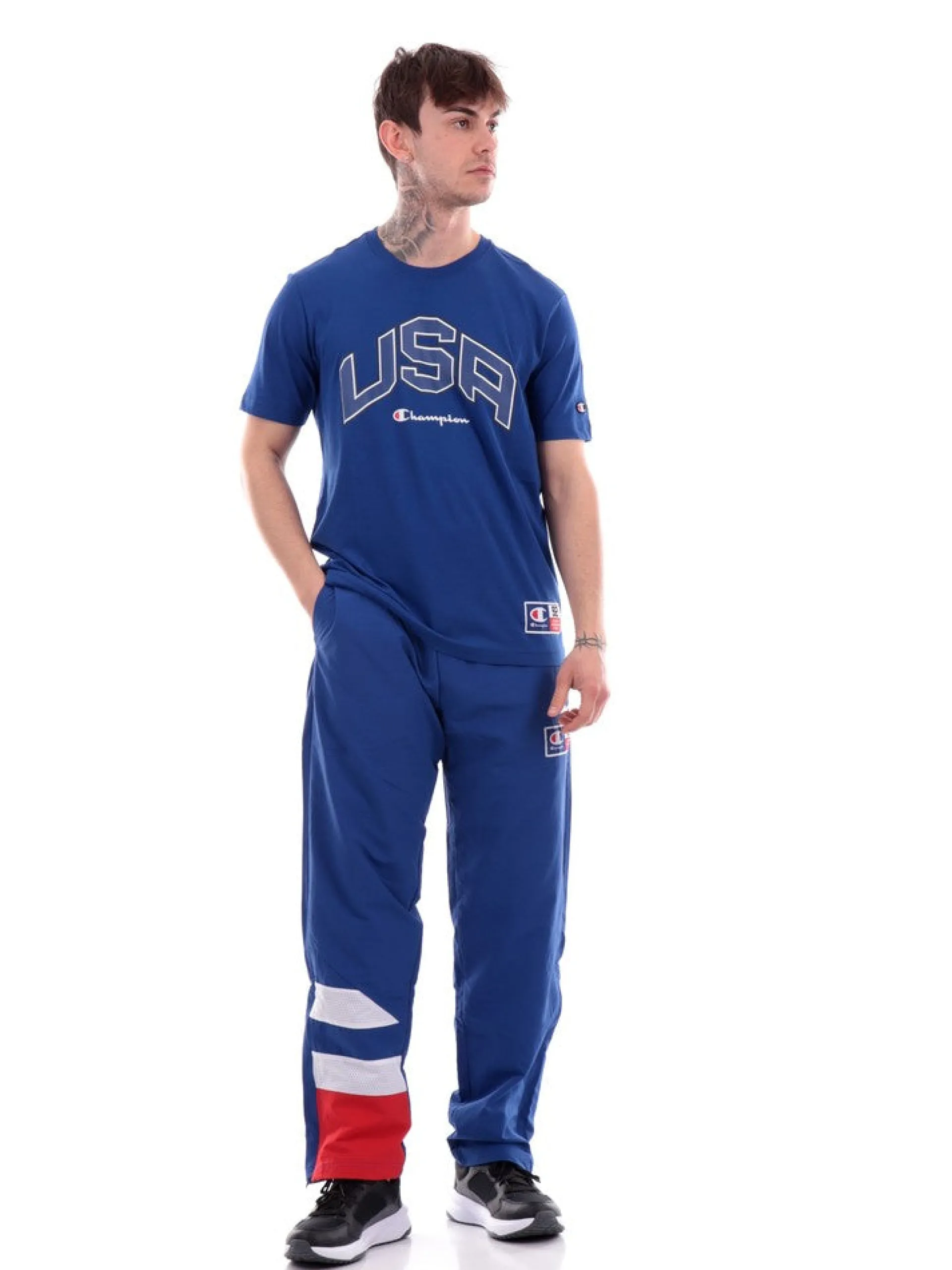CHAMPION T-Shirt*T-shirt blu da uomo USA 219747