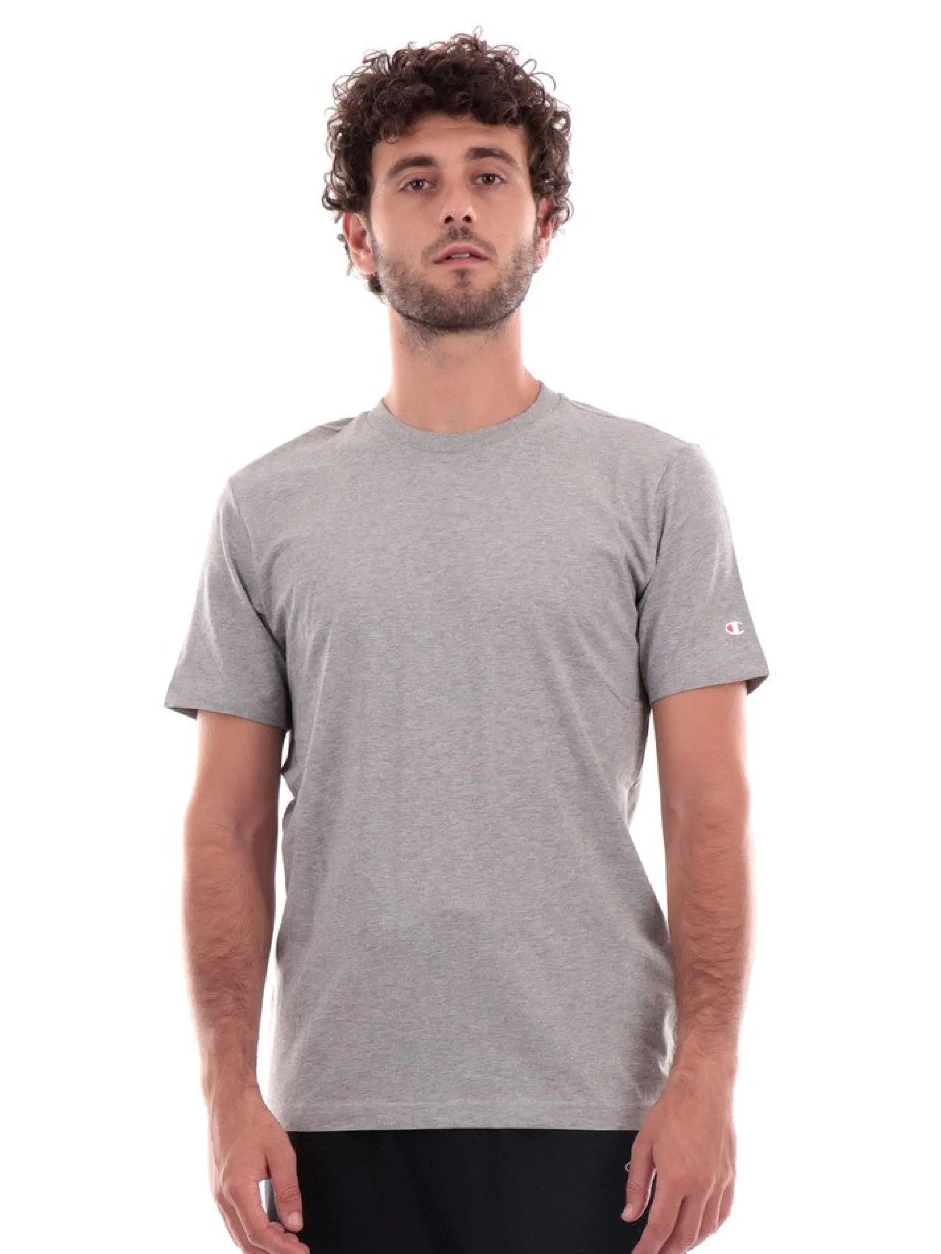 CHAMPION T-Shirt*T-shirt nera e grigia da uomo 2Pack 218543