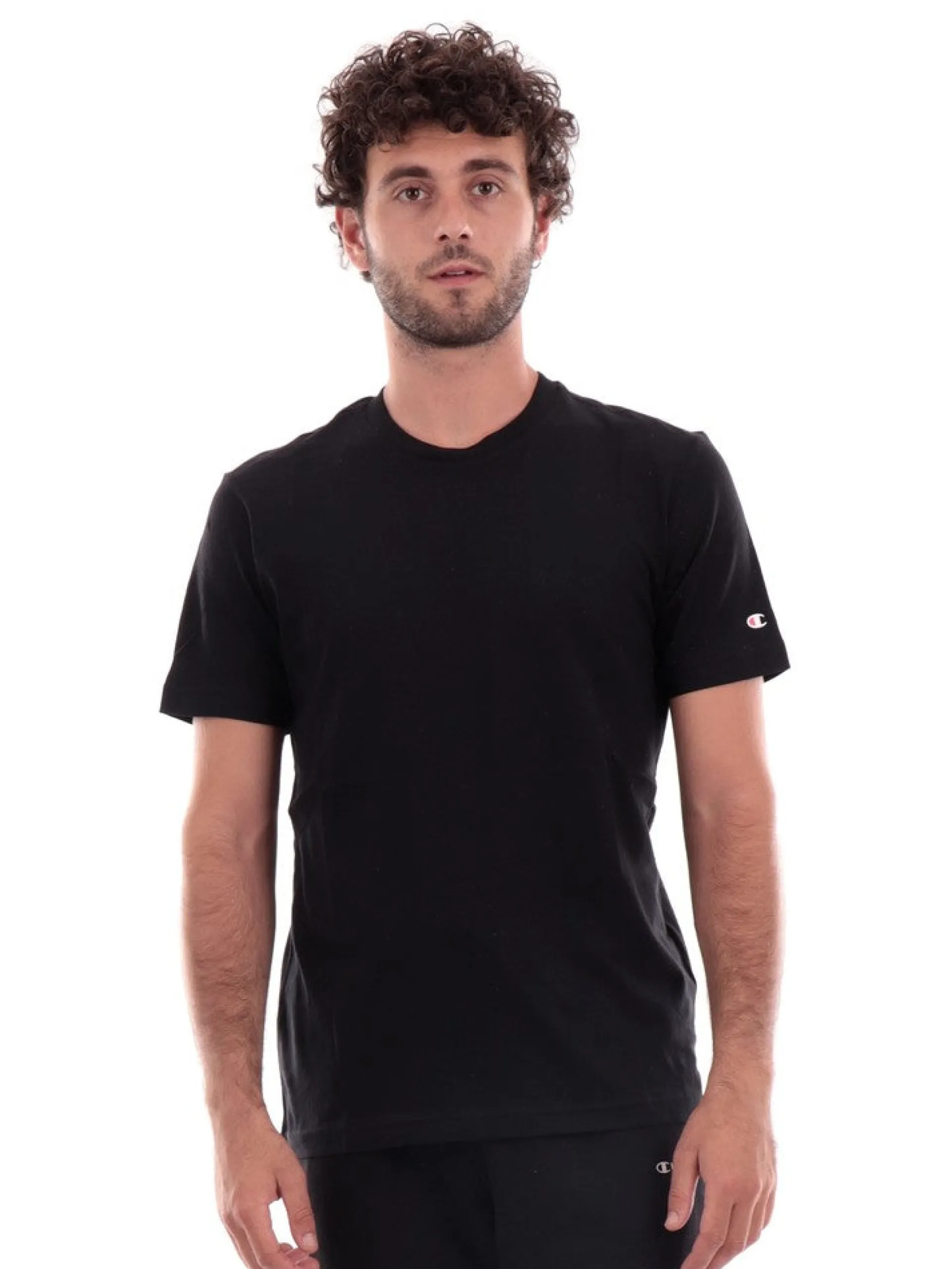 CHAMPION T-Shirt*T-shirt nera e grigia da uomo 2Pack 218543