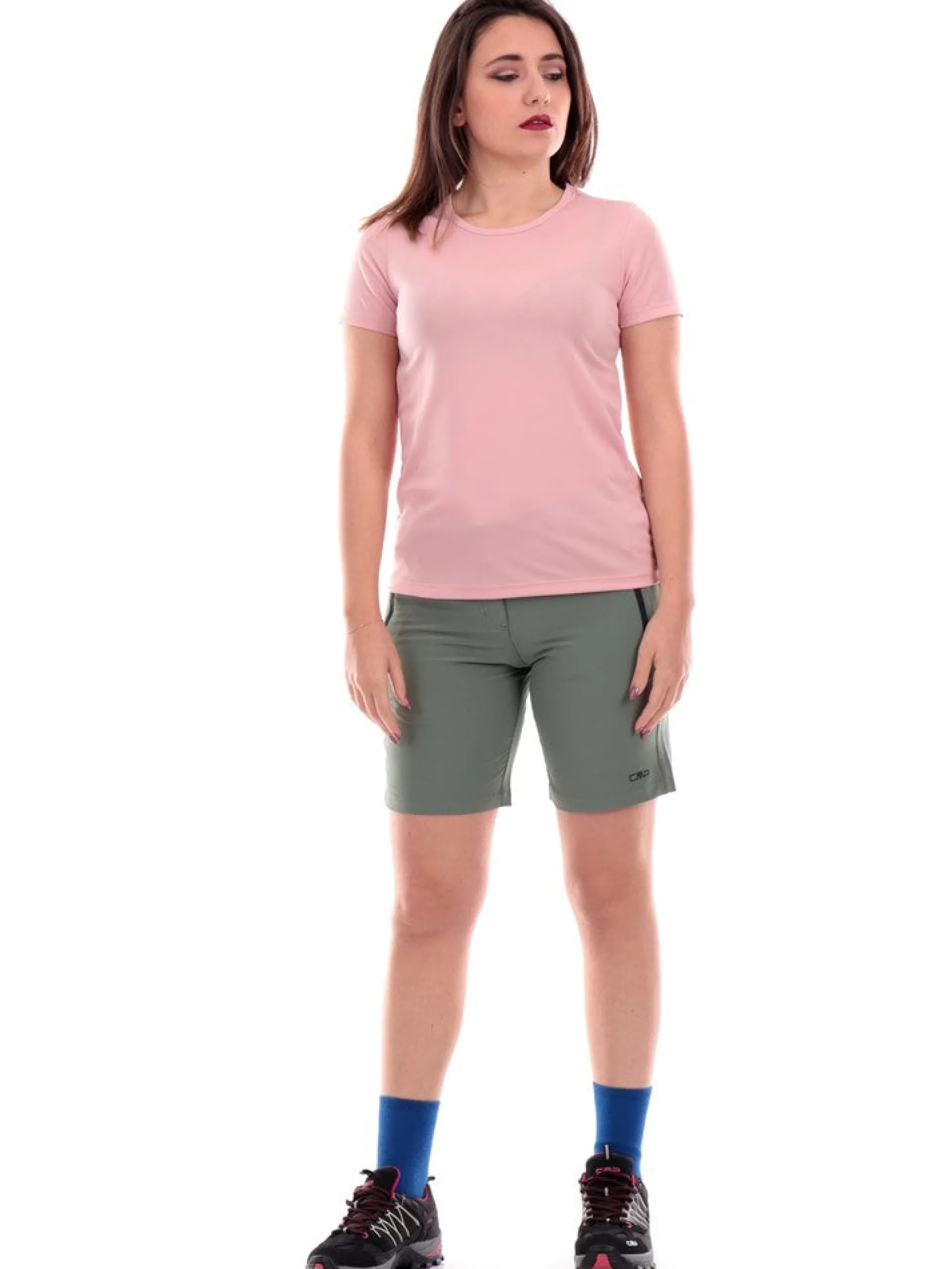 CMP T-Shirt*T-Shirt Donna da trekking rosa tessuto tecnico 39T5676