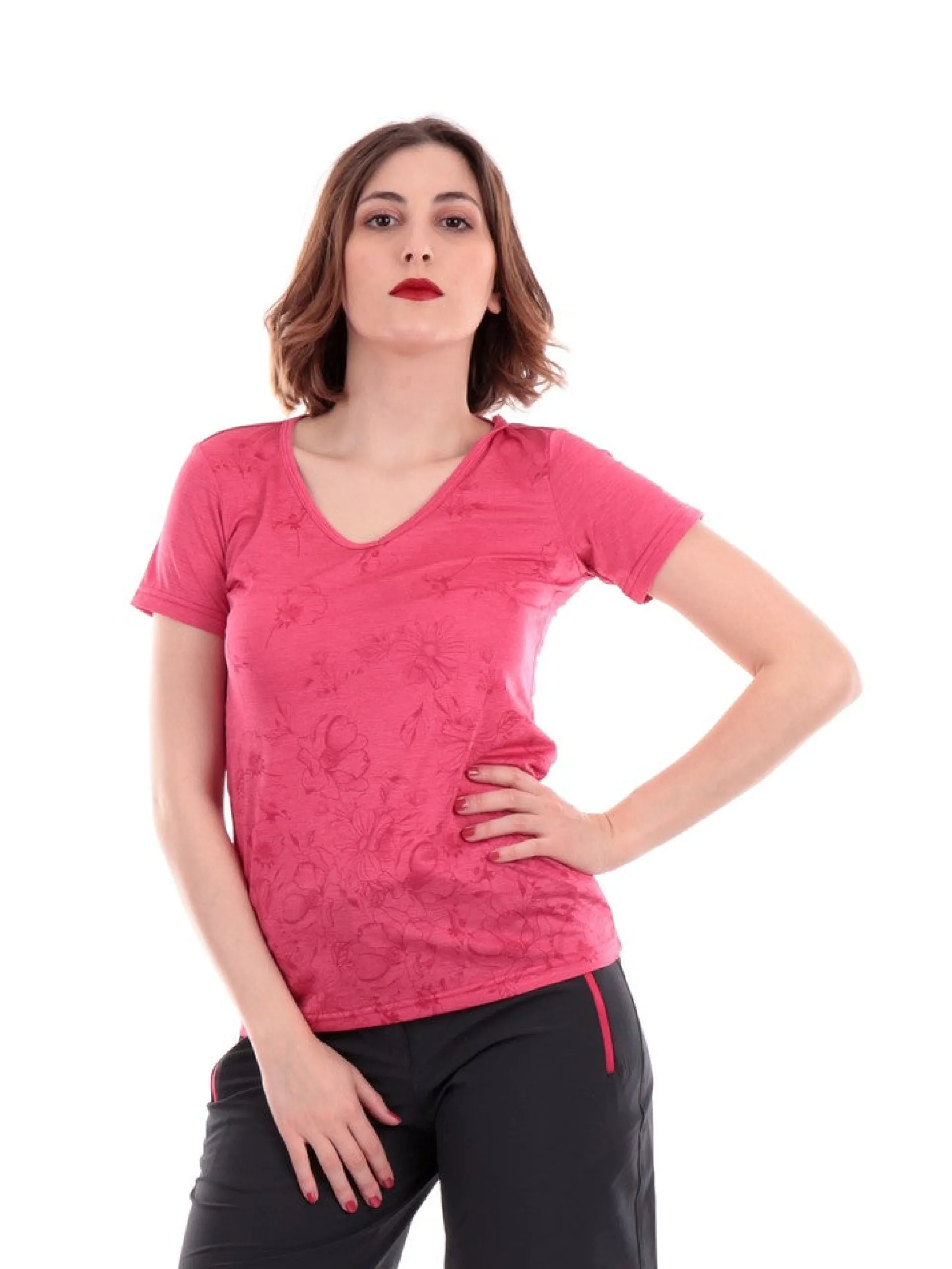 CMP T-Shirt*T-Shirt fucsia da donna 39T6136