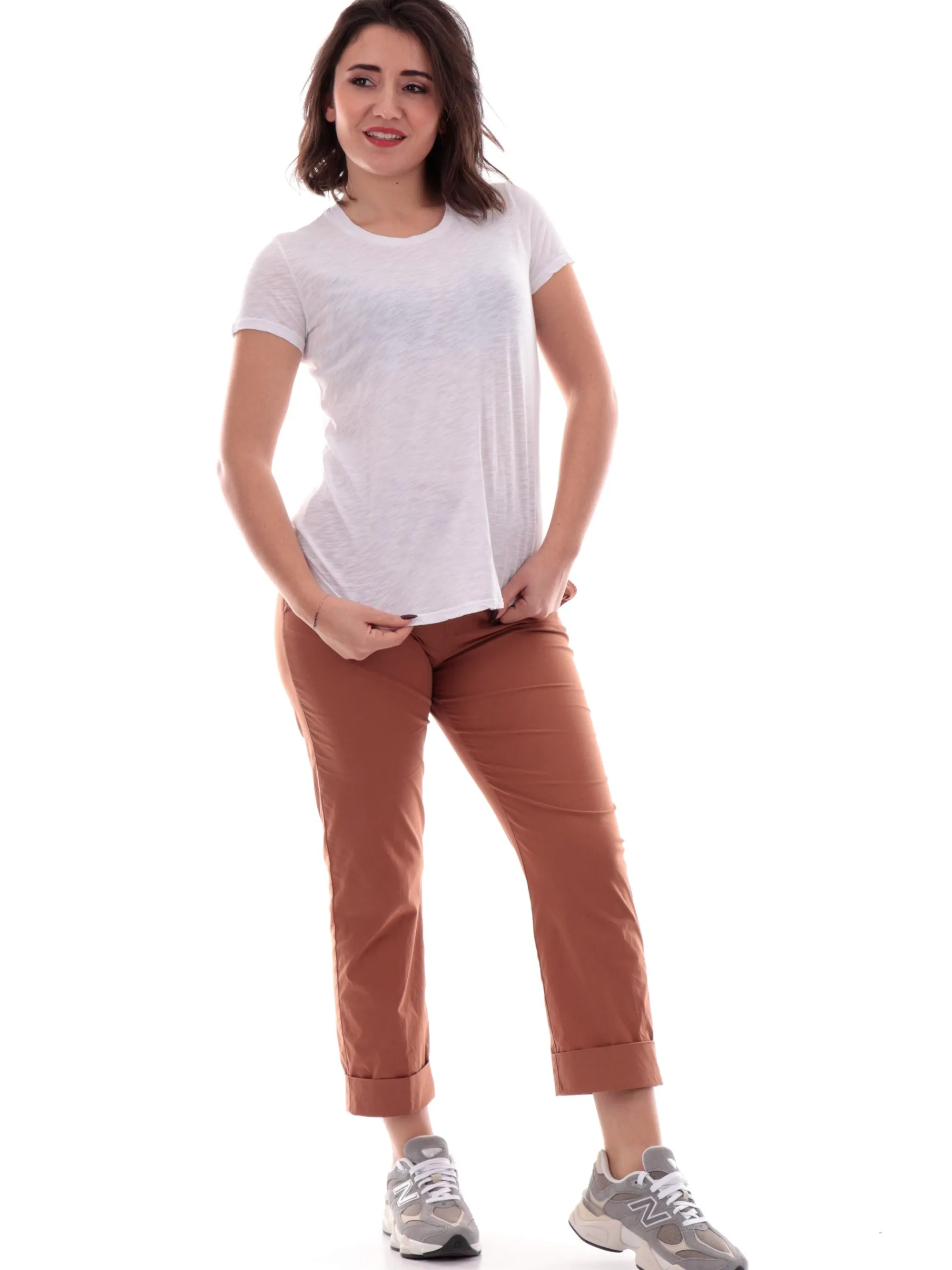 DEHA T-Shirt*T-shirt bianca da donna in jersey A00631