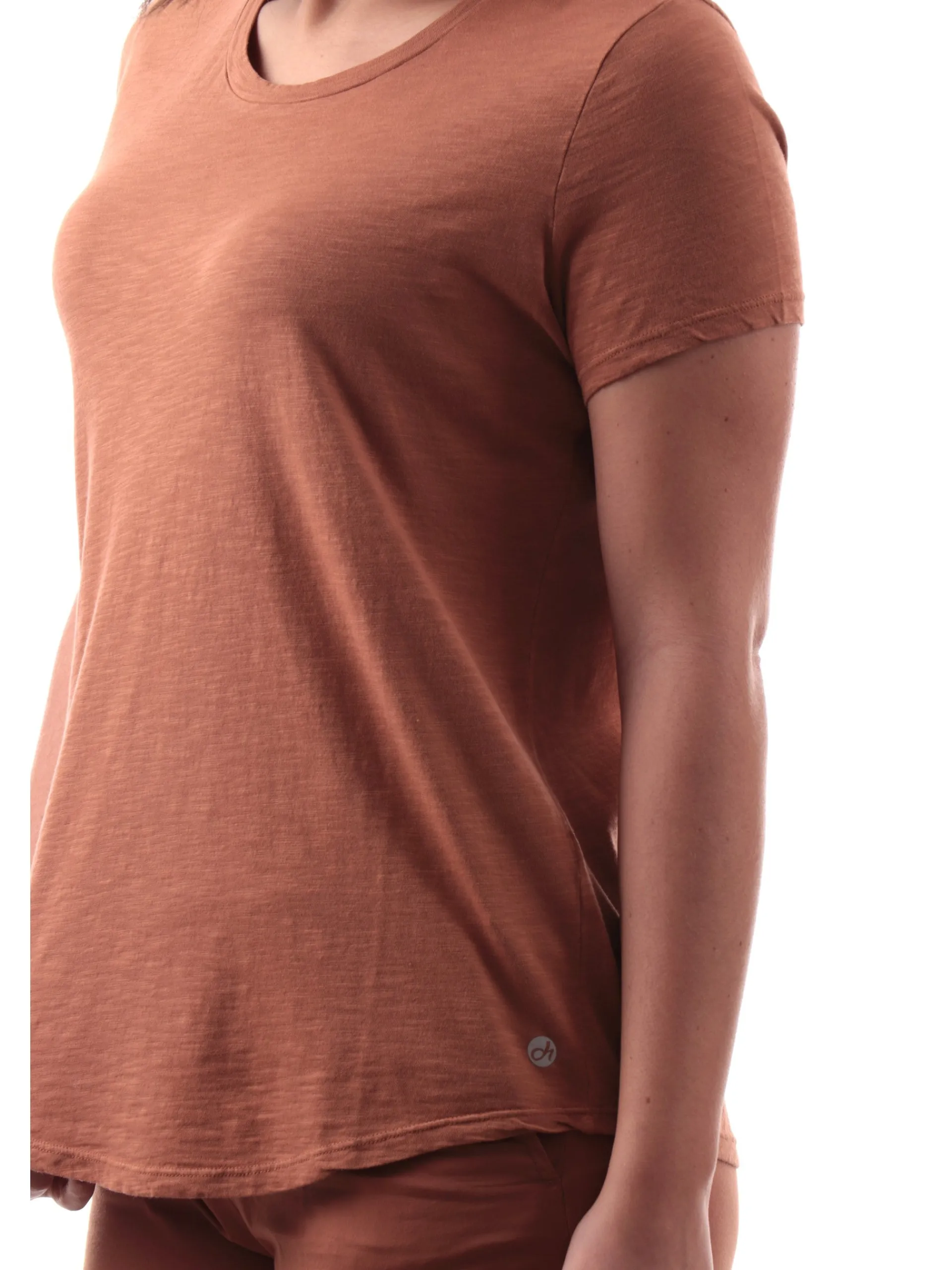 DEHA T-Shirt*T-shirt marrone da donna in jersey A00631