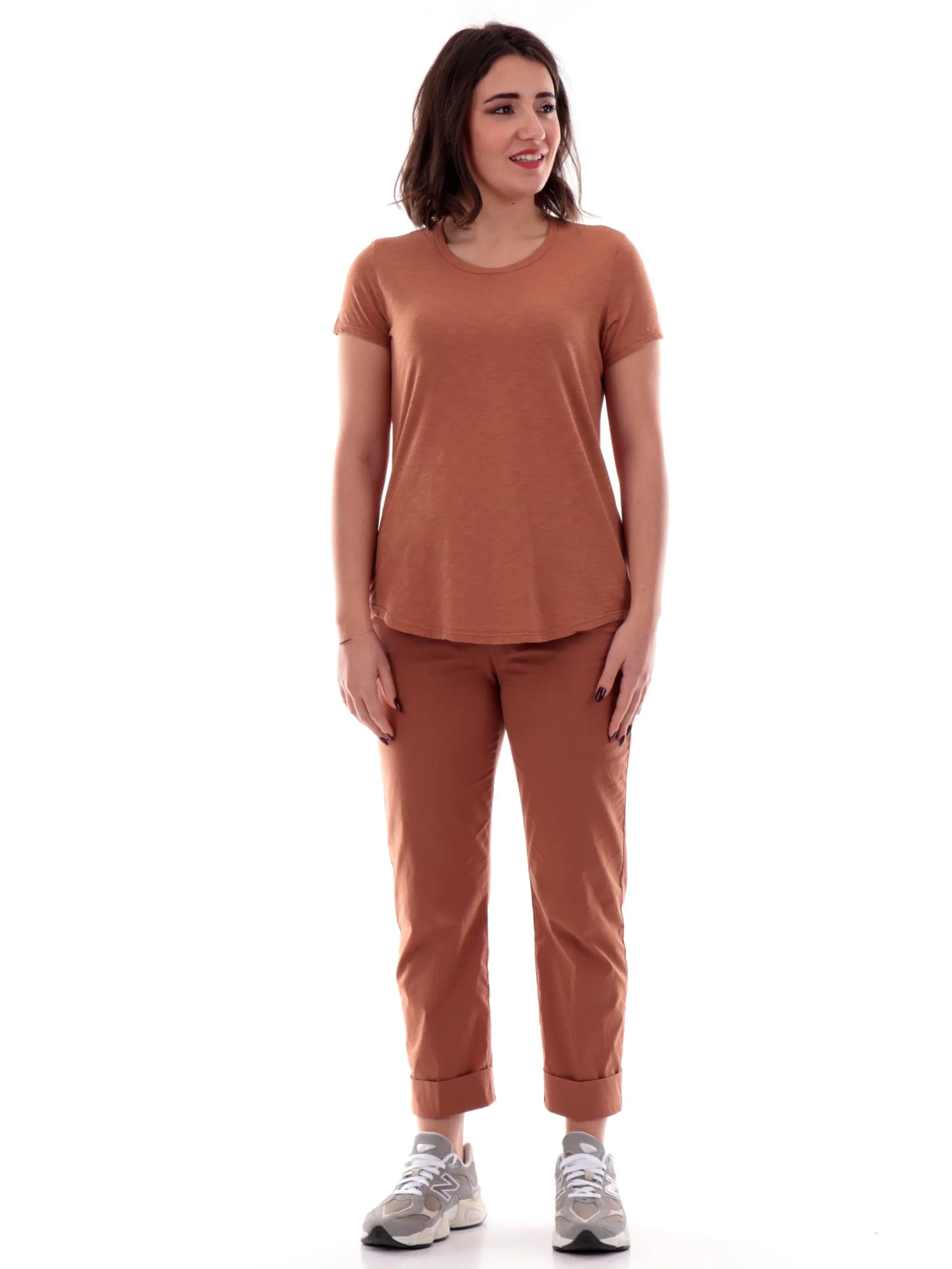 DEHA T-Shirt*T-shirt marrone da donna in jersey A00631