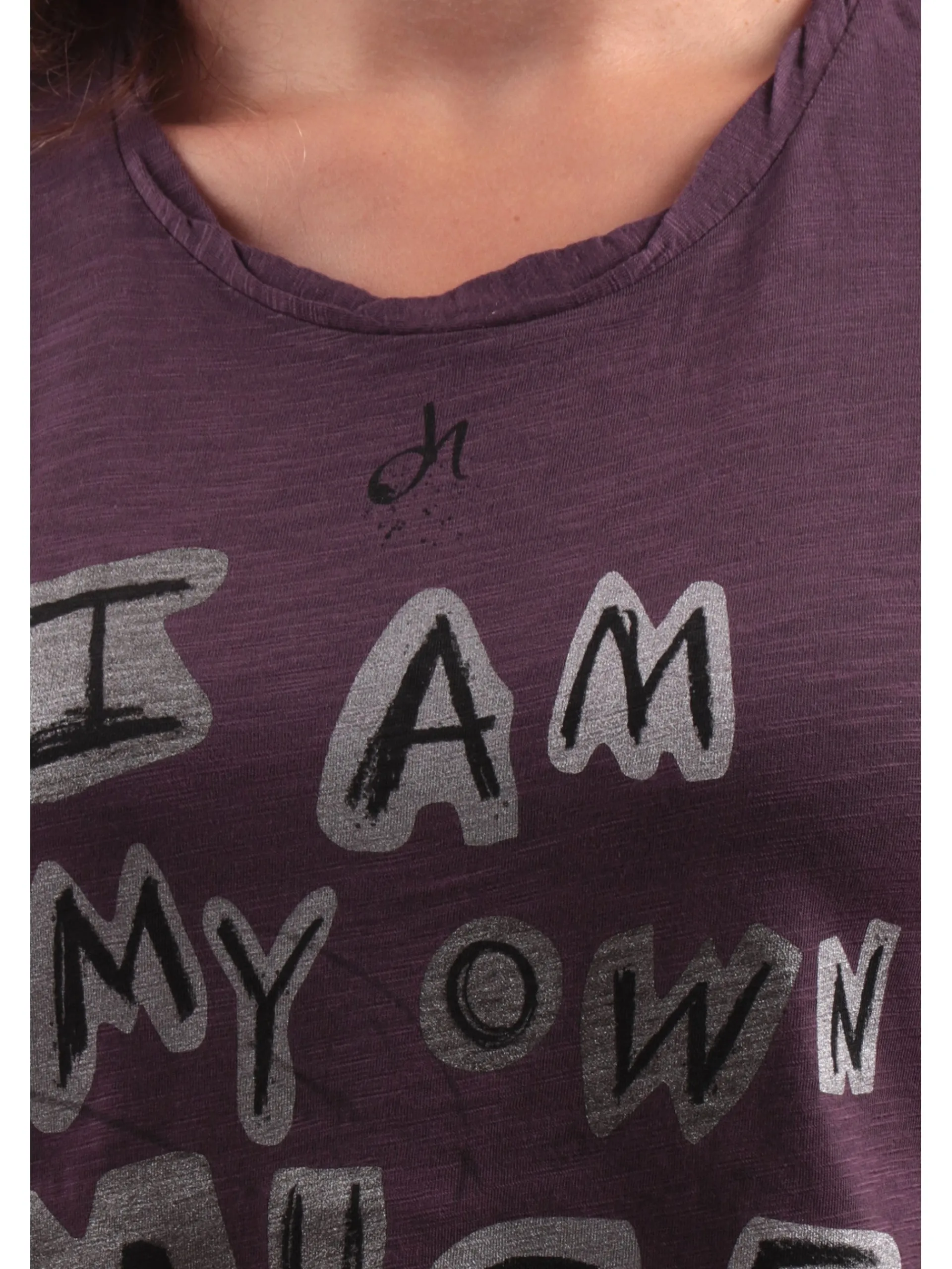 DEHA T-Shirt*T-shirt viola da donna con stampa A00590