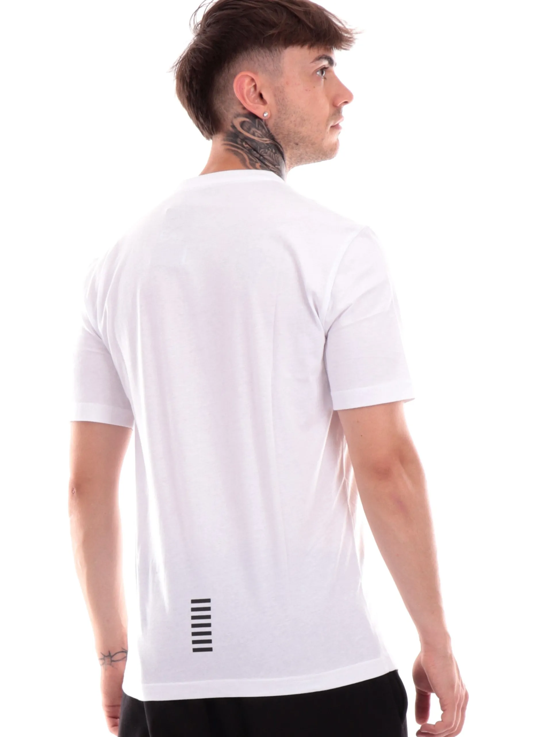 EMPORIO ARMANI 7 T-Shirt*T-shirt Emporio Armani bianca da uomo con logo 8NPT25JVPZ