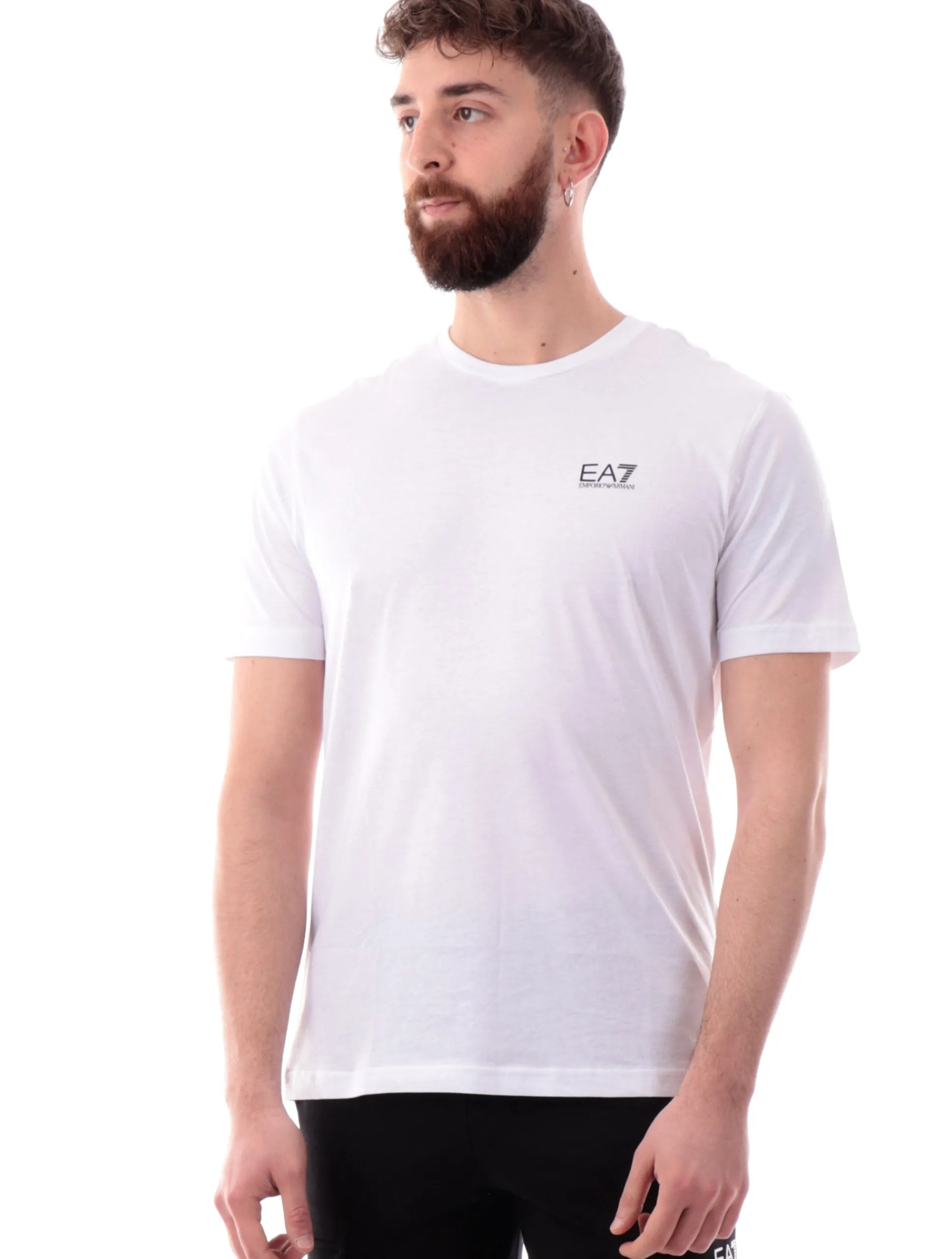 EMPORIO ARMANI 7 T-Shirt*T-shirt Emporio Armani bianca da uomo logo davanti e dietro 7M000567AF10375