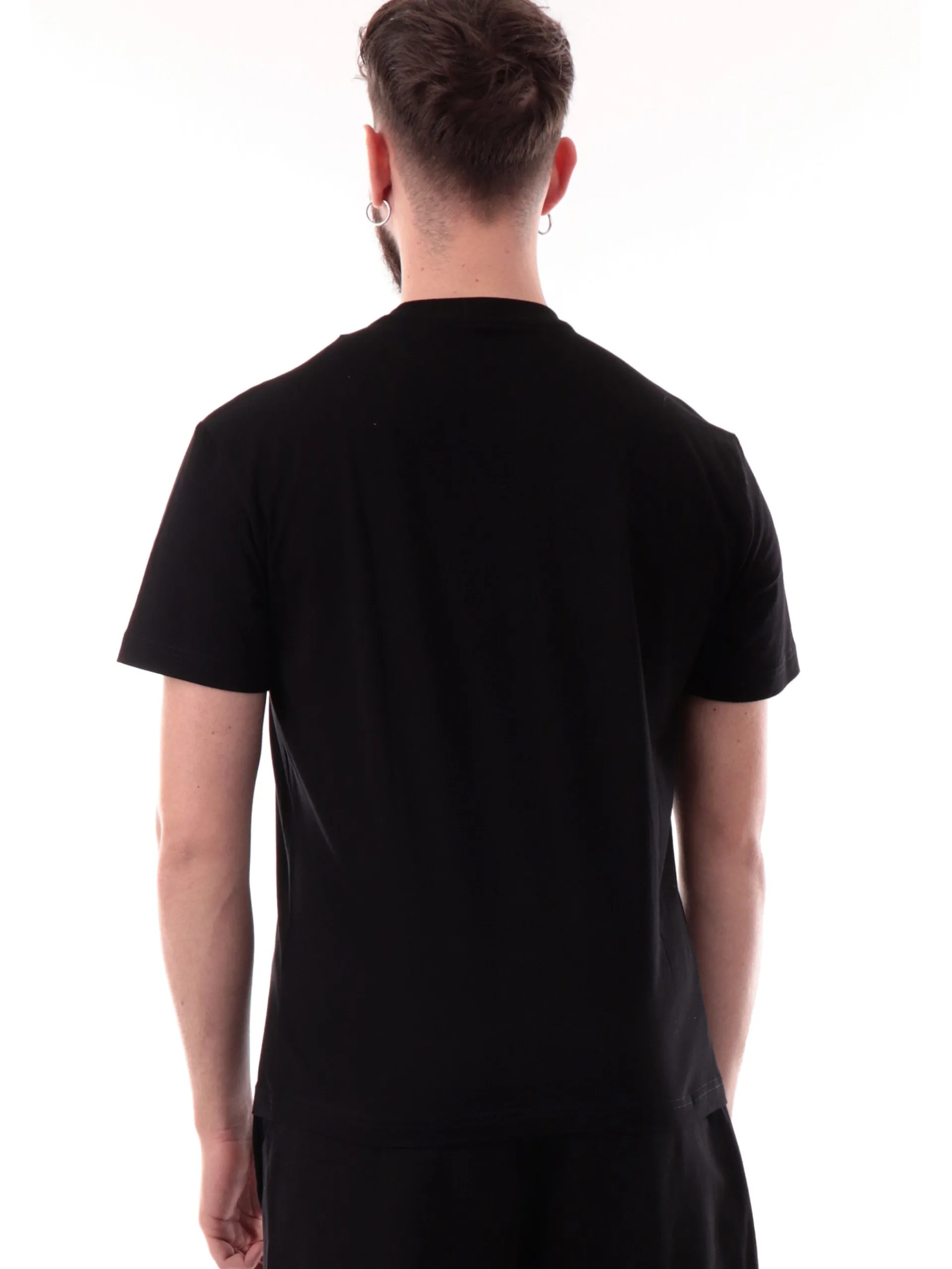 EMPORIO ARMANI 7 T-Shirt*T-shirt Emporio Armani EA7 nera da uomo patch gommato 7M000224AF10375