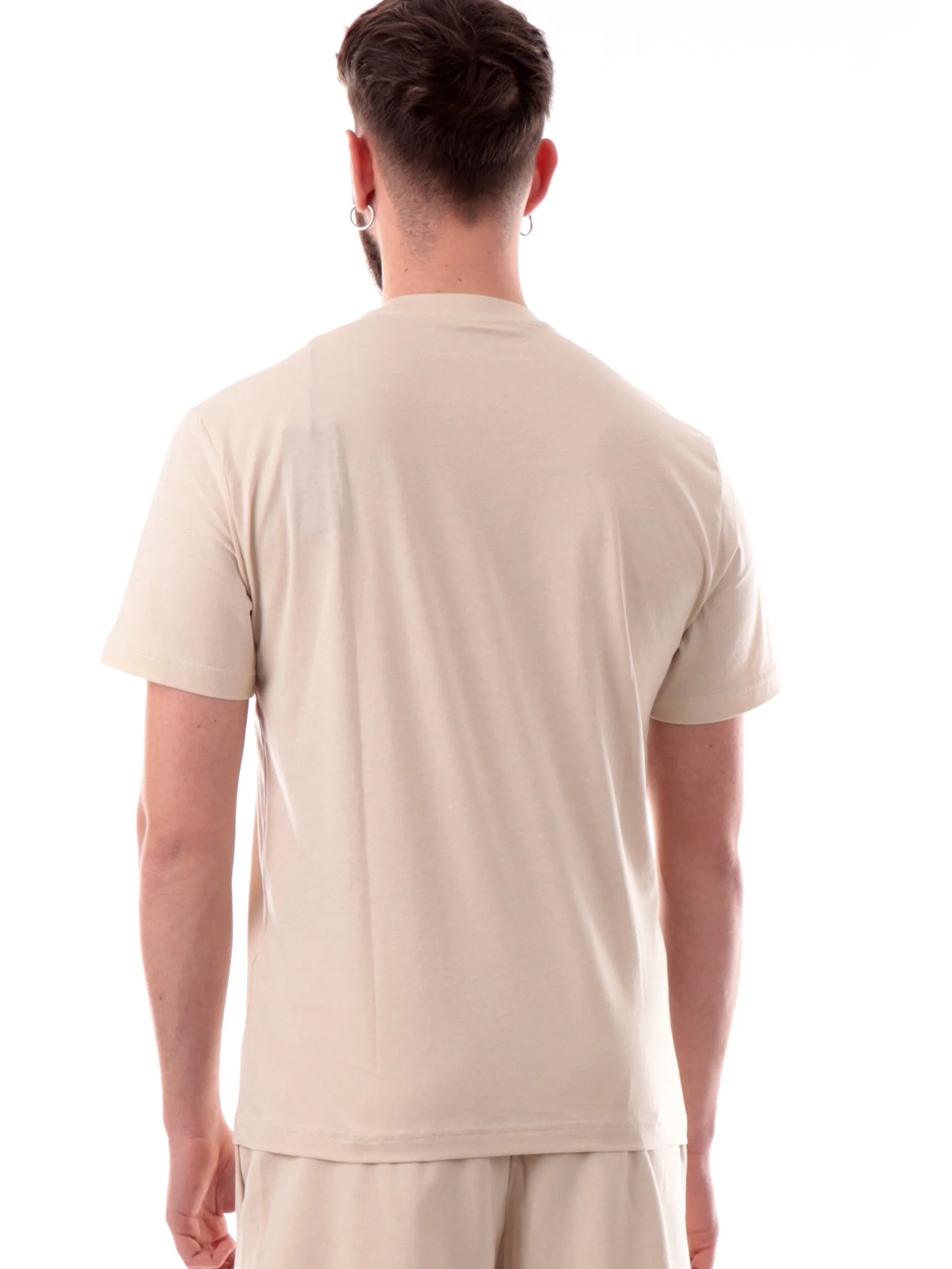 EMPORIO ARMANI 7 T-Shirt*T-shirt Emporio Armani EA7 beige da uomo patch gommato 7M000224AF10375