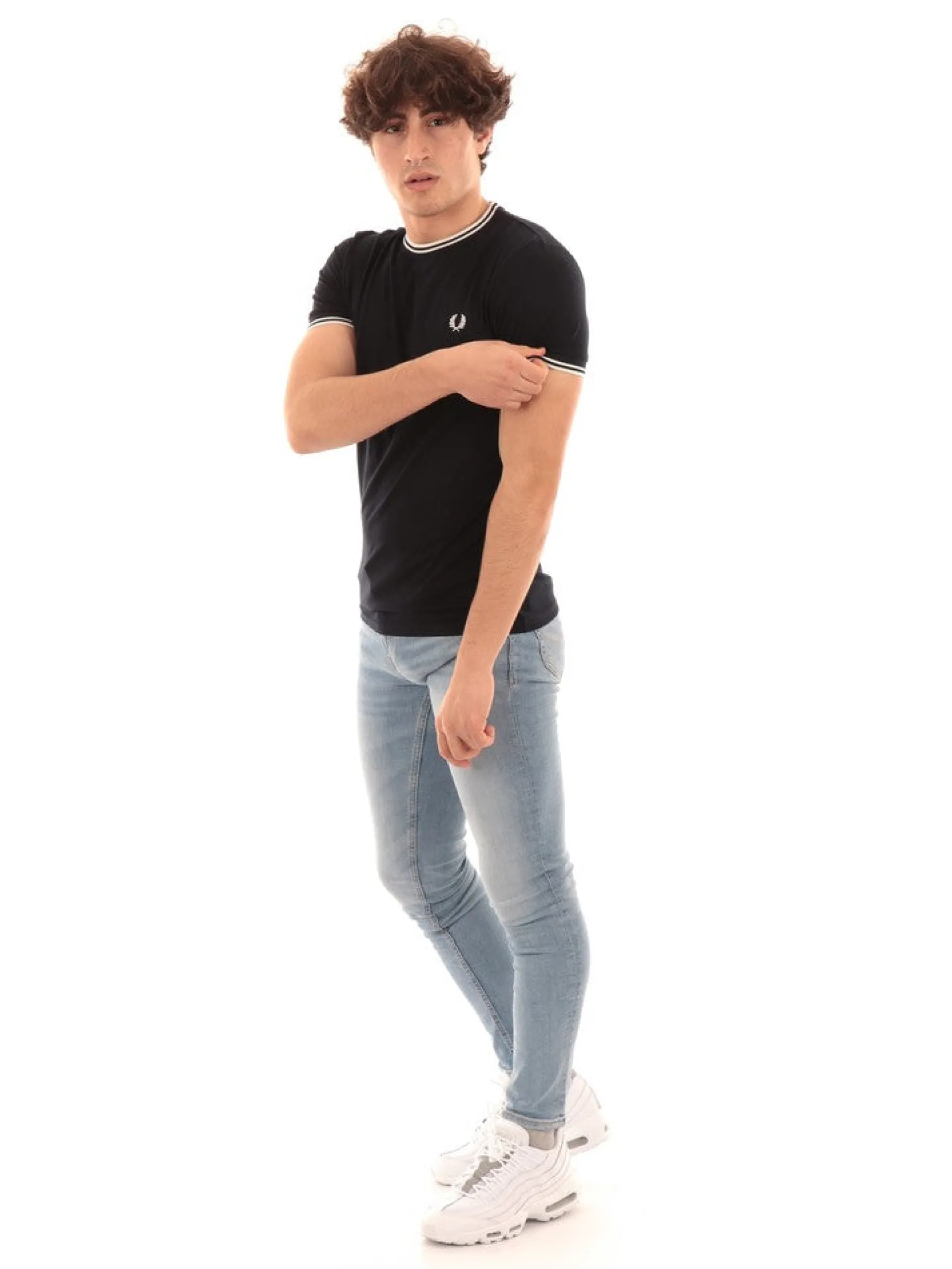 FRED PERRY T-Shirt*T-shirt blu da uomo M1588