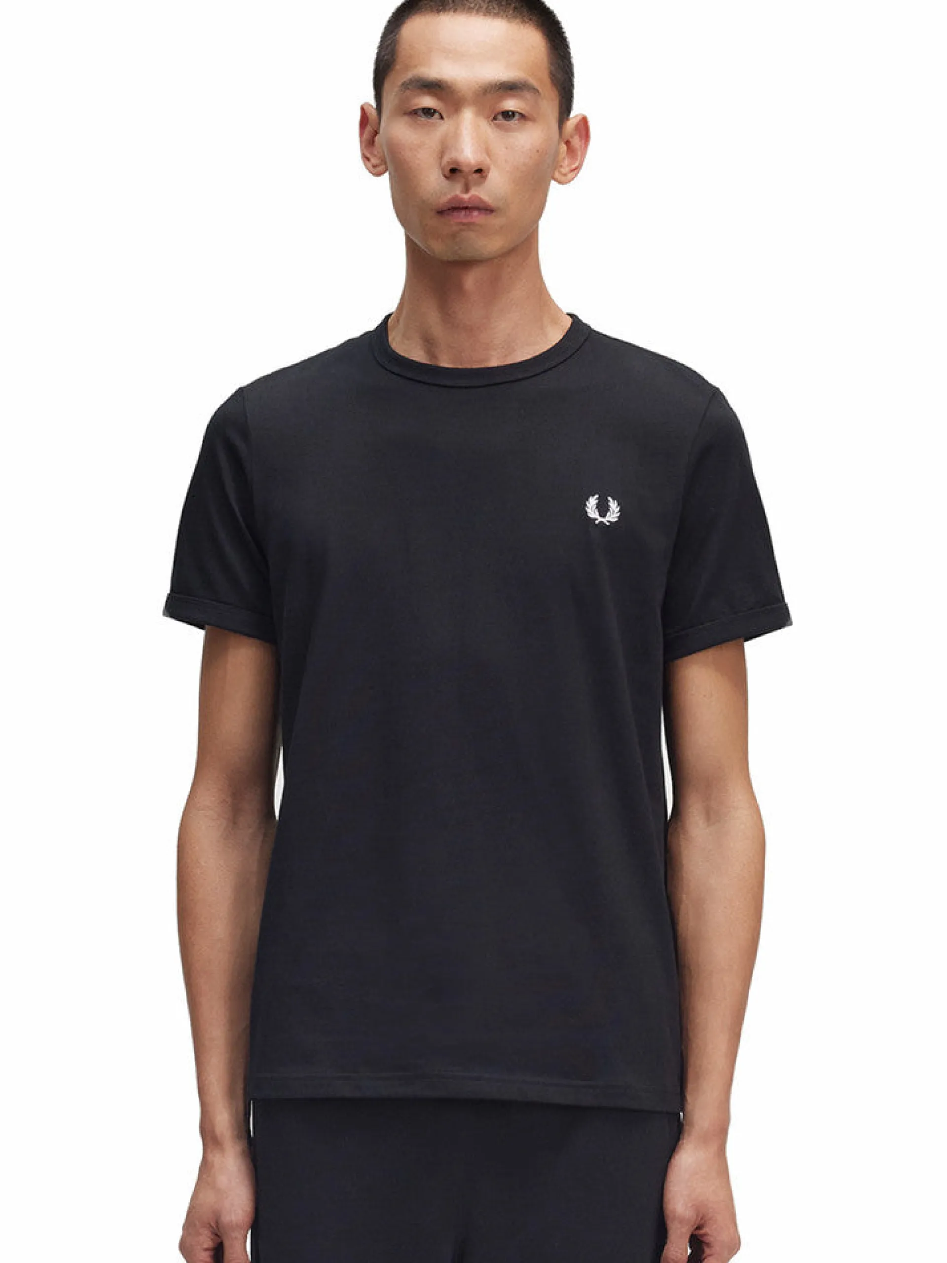 FRED PERRY T-Shirt*T-shirt nera da uomo M3519