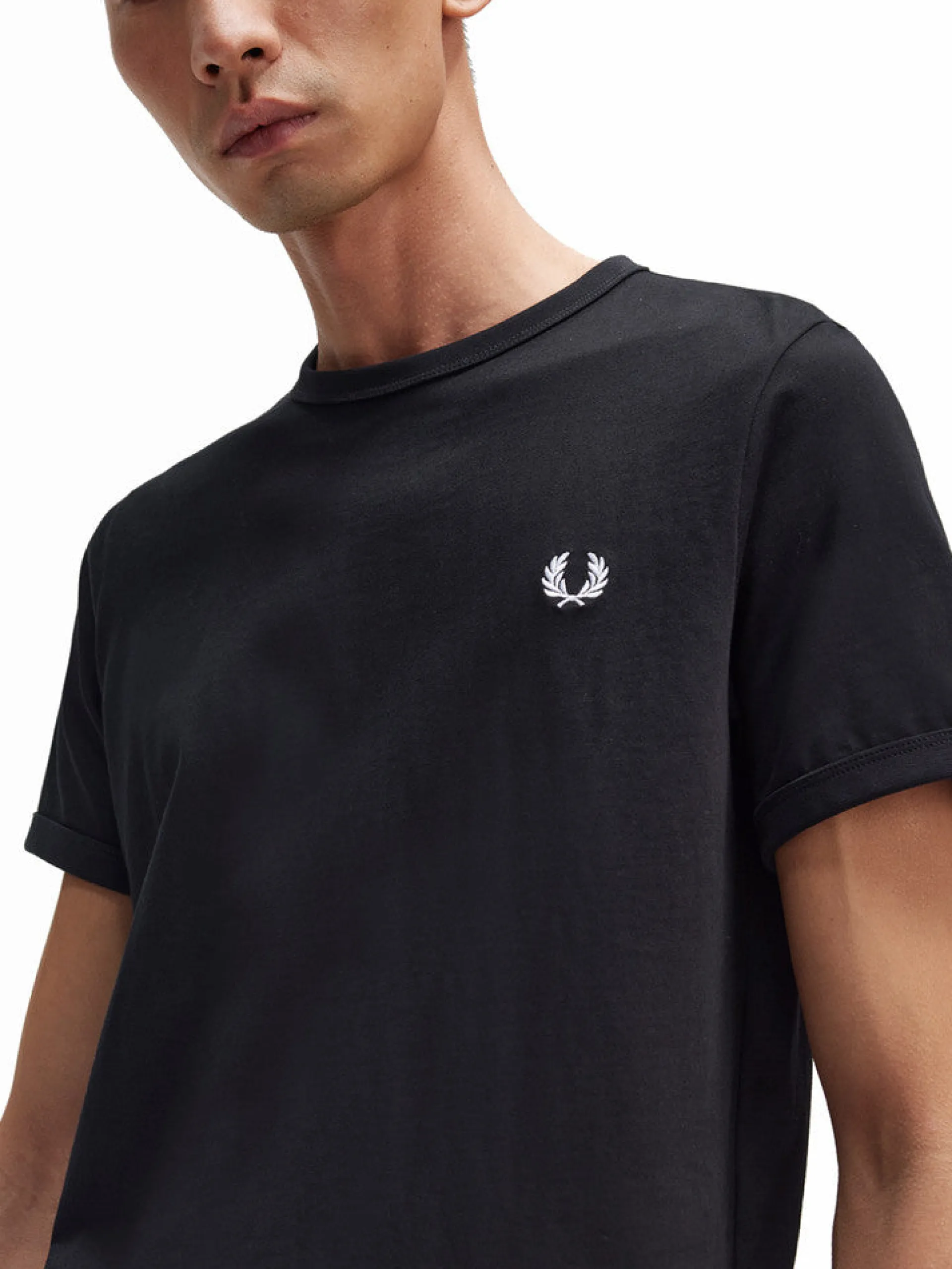 FRED PERRY T-Shirt*T-shirt nera da uomo M3519