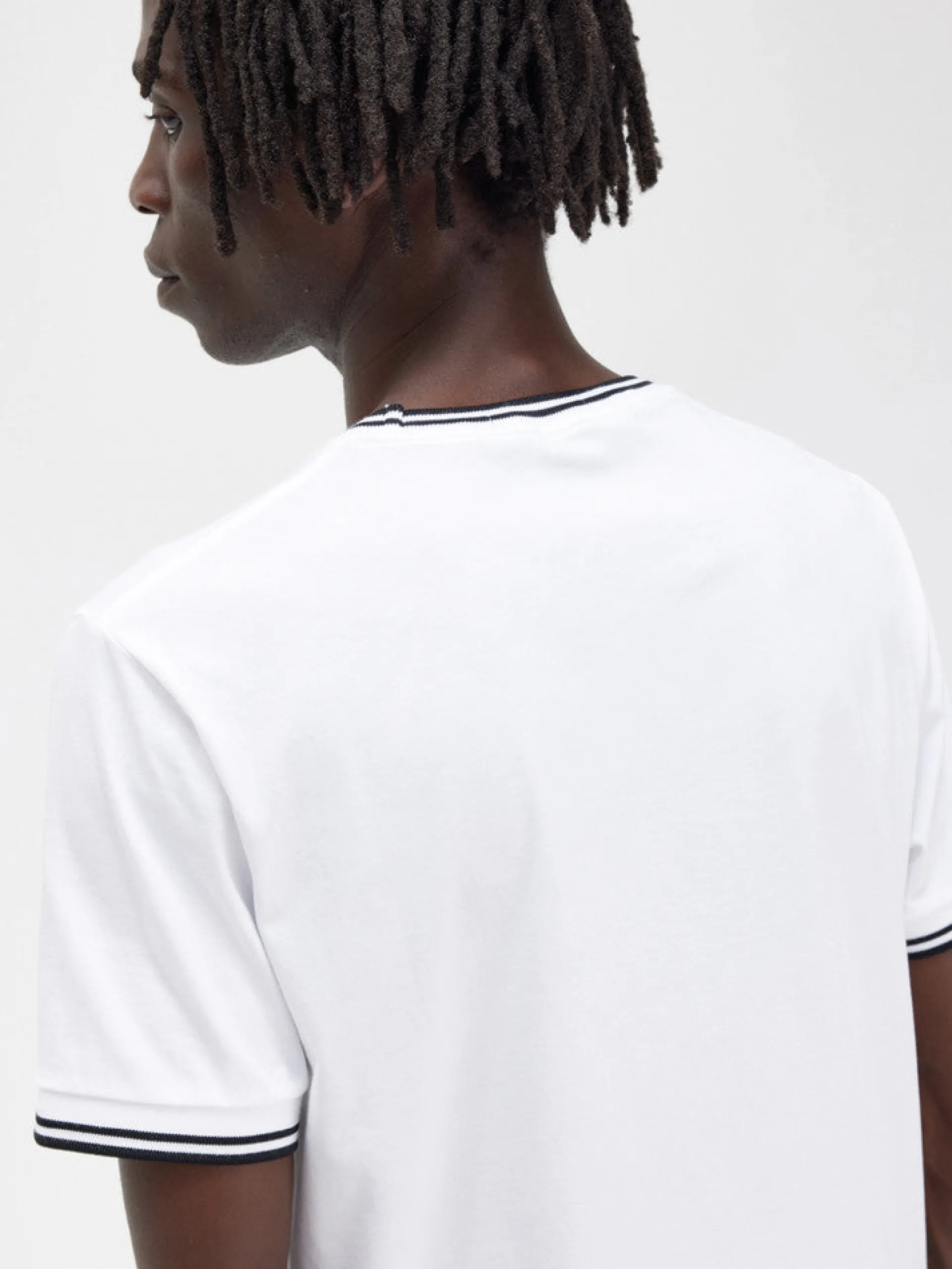 FRED PERRY T-Shirt*T-shirt Twin Tipped bianca da uomo M1588