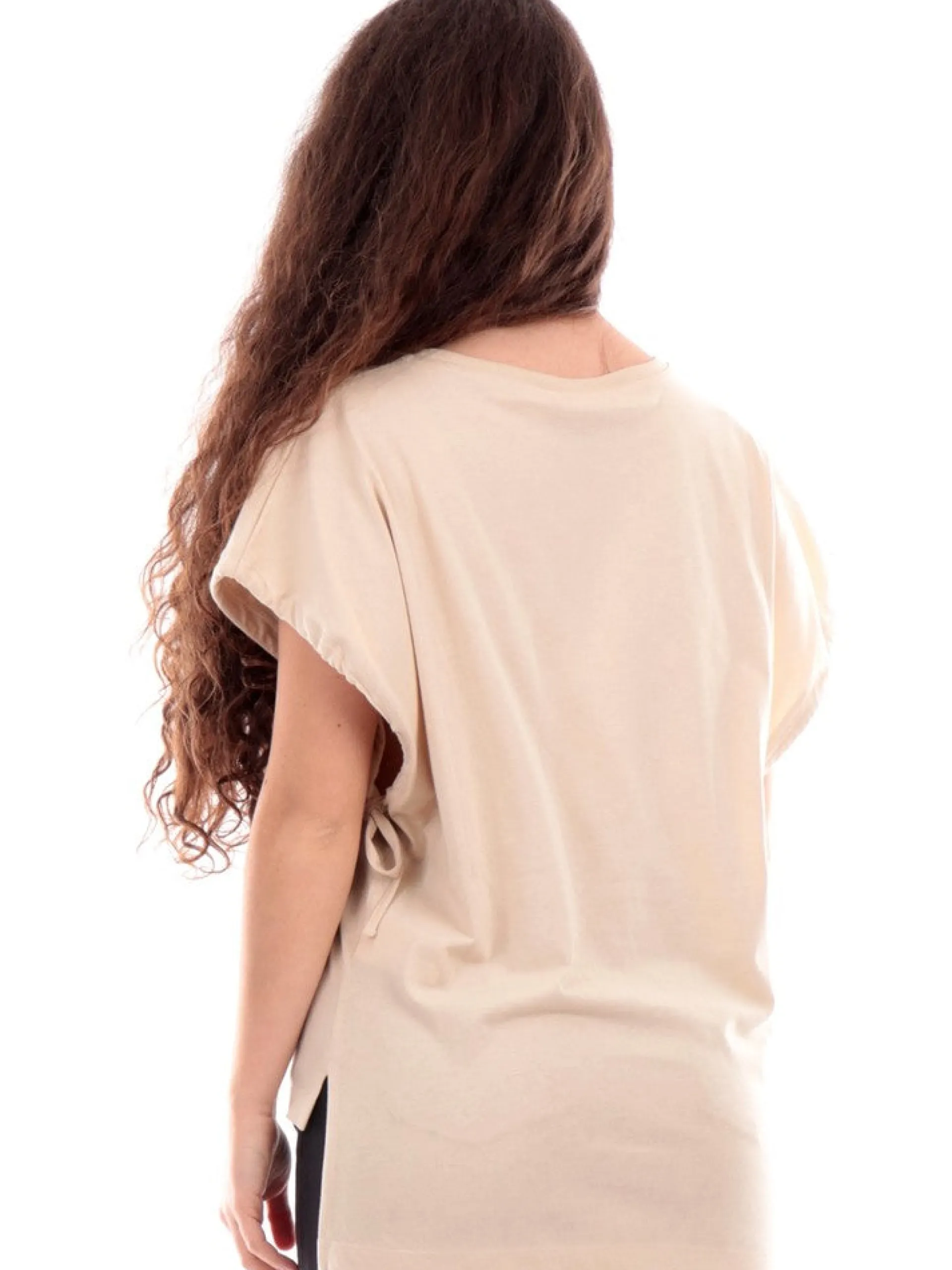 GAELLE T-Shirt*T-Shirt beige da donna asimmetrica GAABW00457