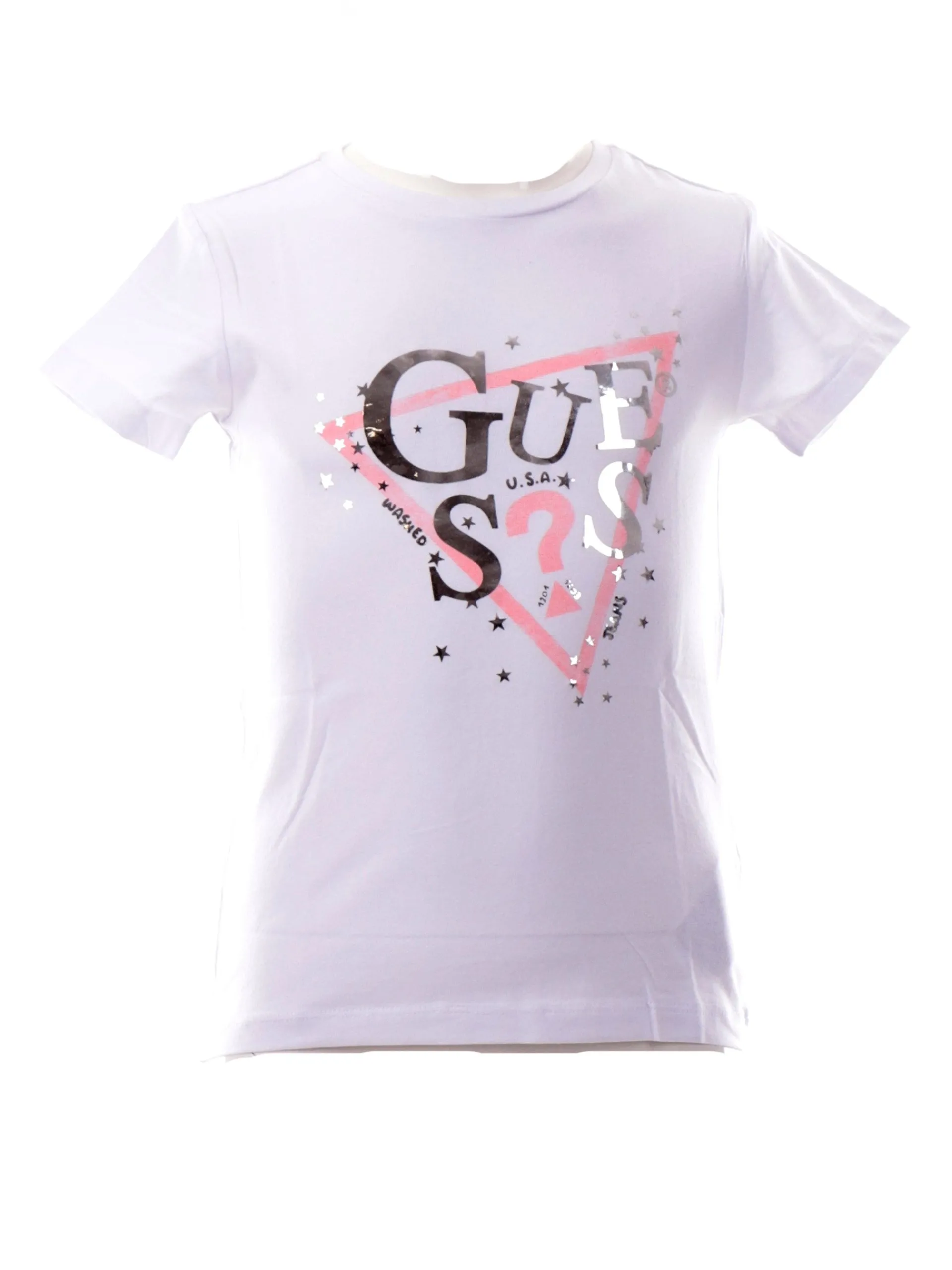GUESS T-Shirt*T-shirt bianca da bambina stampa con stelle K5RI00K6YW4