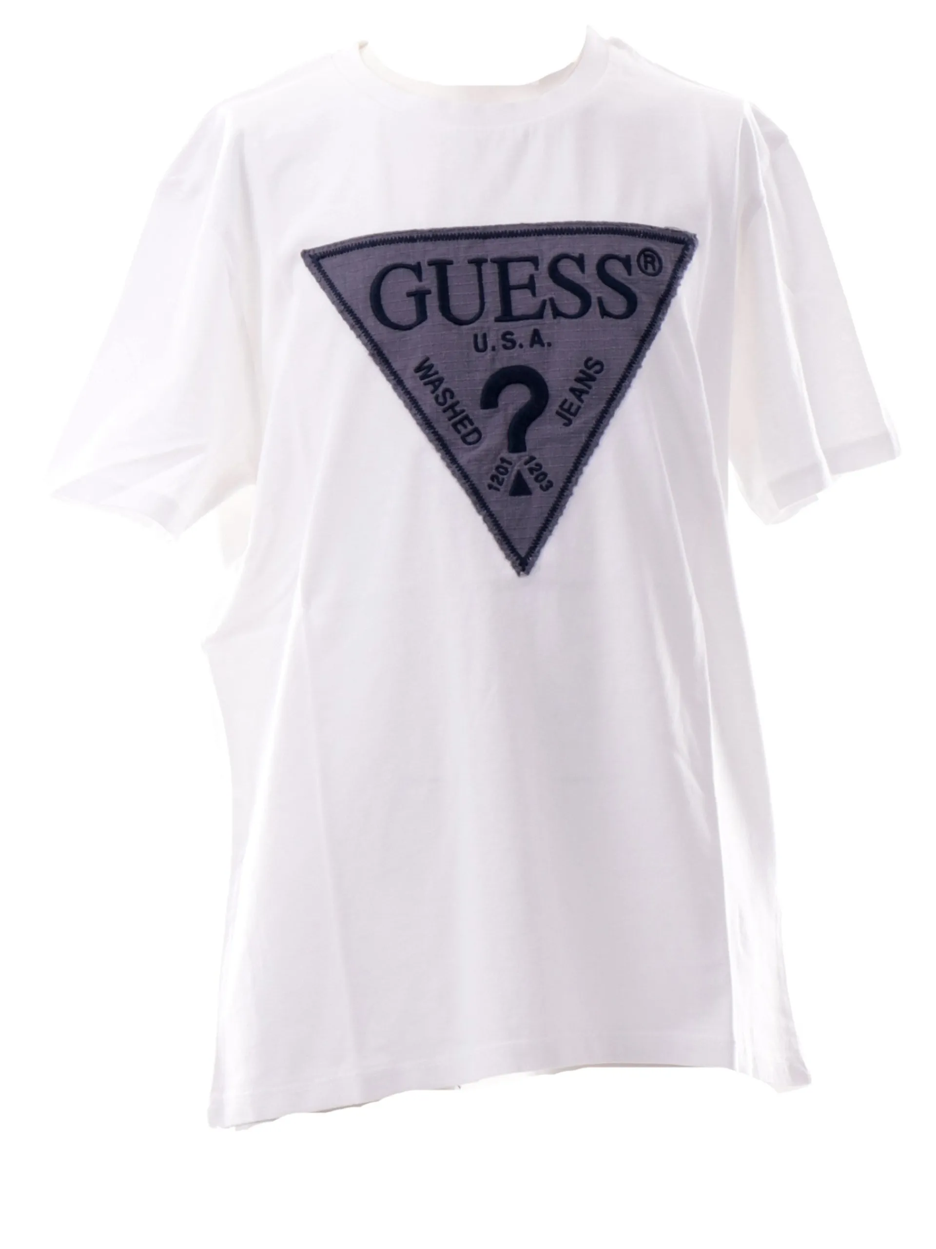 GUESS T-Shirt*T-shirt bianca da bambino con patch e ricamo L5RI14K8HM4