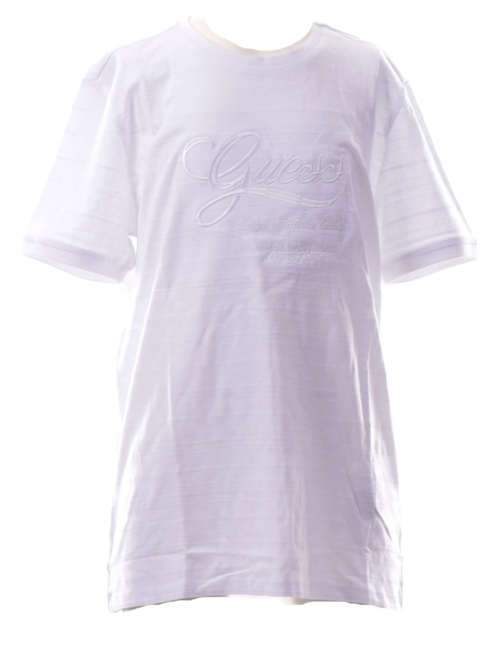 GUESS T-Shirt*T-shirt bianca da bambino Jacquard logo ricamato L5RI19KCM20