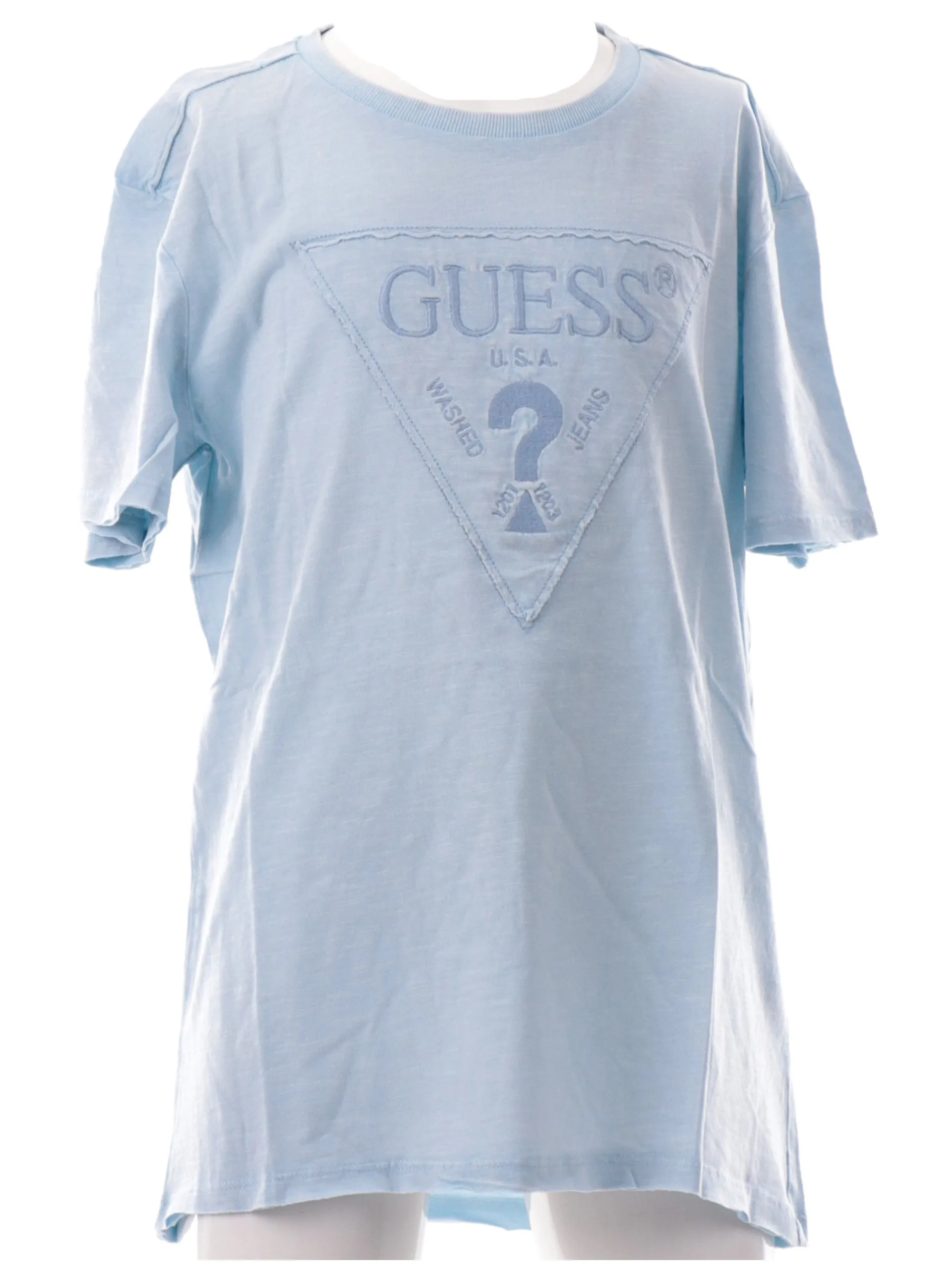 GUESS T-Shirt*T-shirt celeste da bambino maxi ricamo L5GI02K6XN4