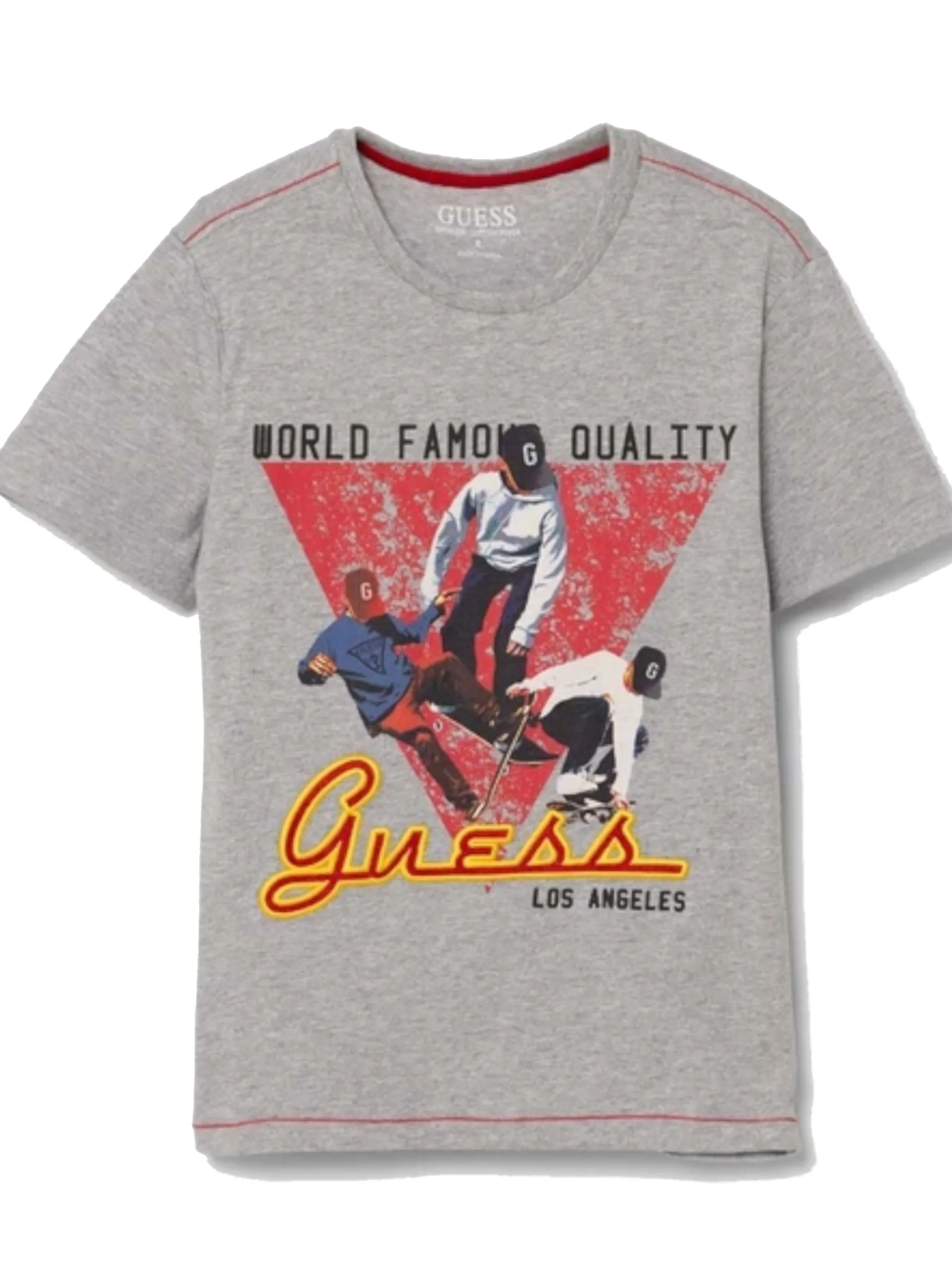 GUESS T-Shirt*T-shirt grigia da bambino maxi stampa L4YI09KAE90