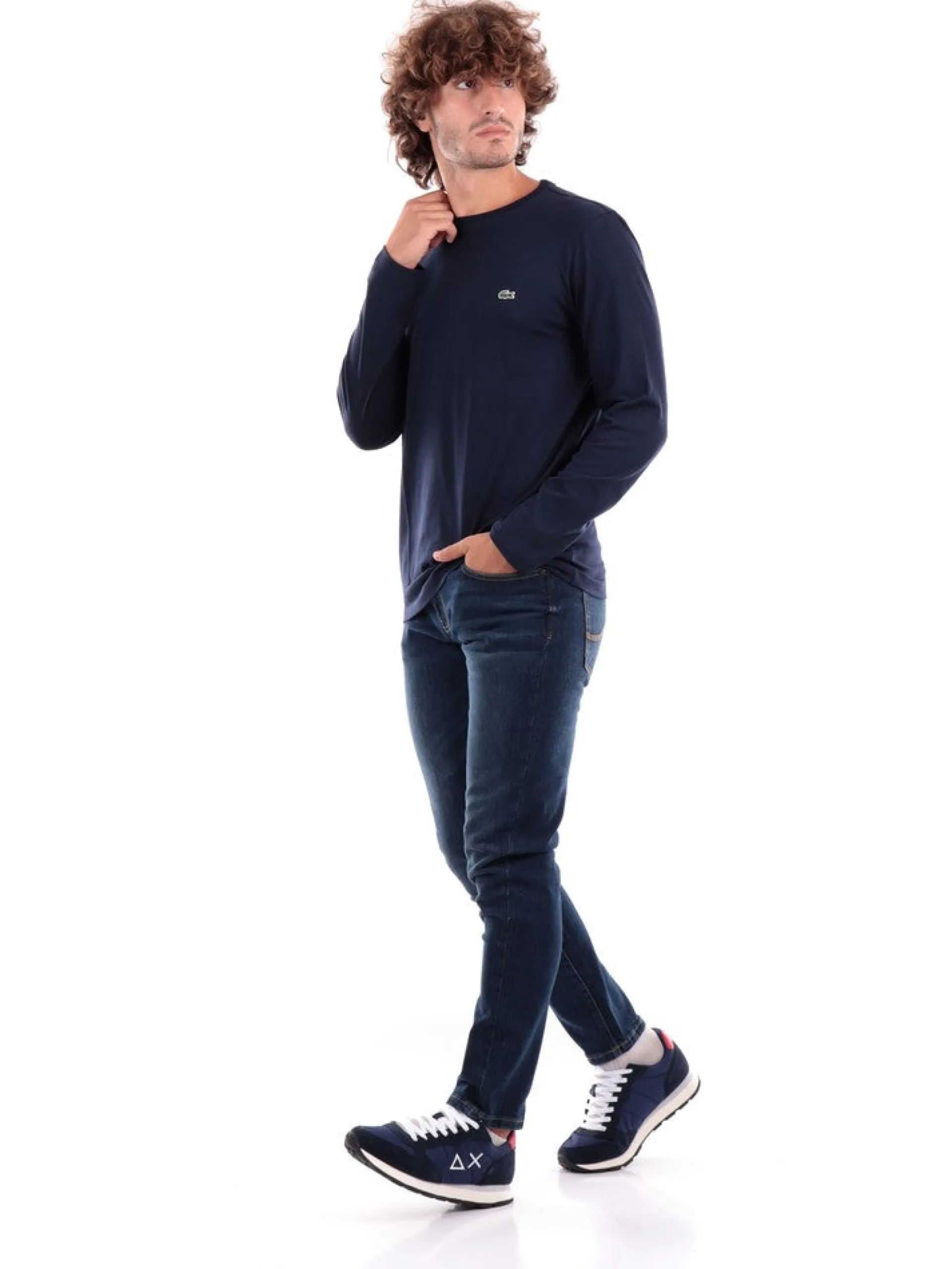 LACOSTE T-Shirt*T-Shirt blu da uomo TH2040