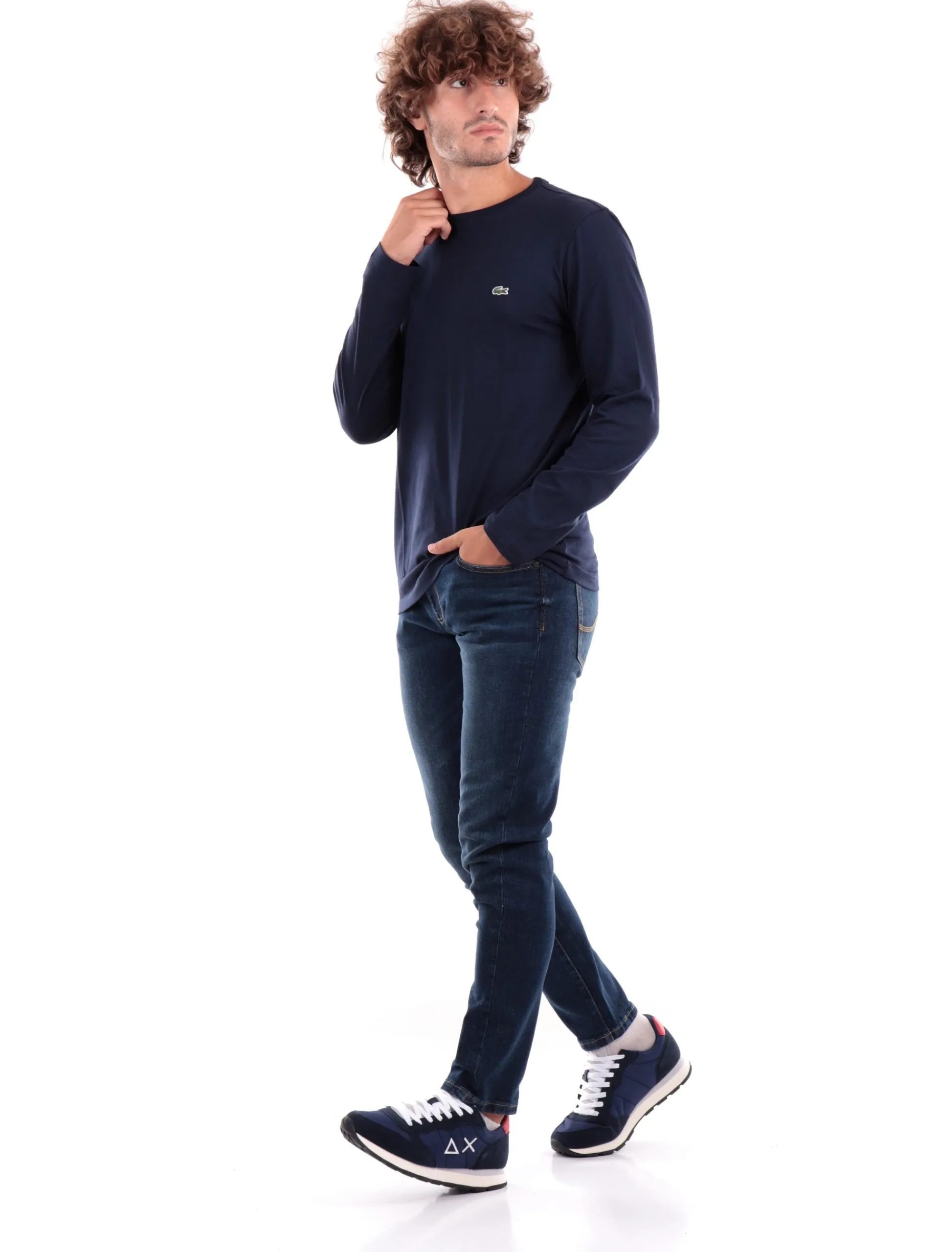 LACOSTE T-Shirt*T-Shirt blu da uomo TH2040