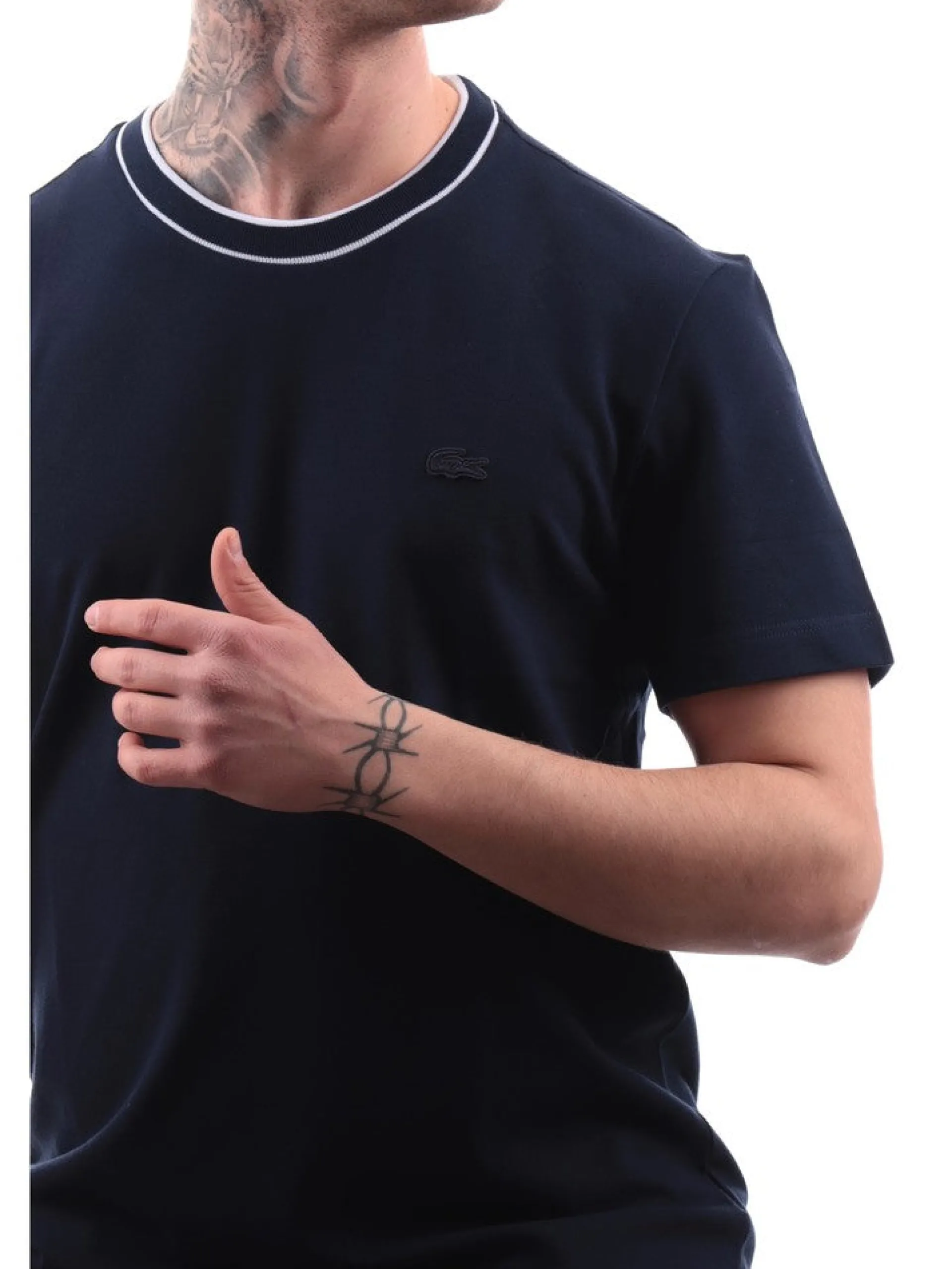 LACOSTE T-Shirt*T-shirt blu da uomo TH8174