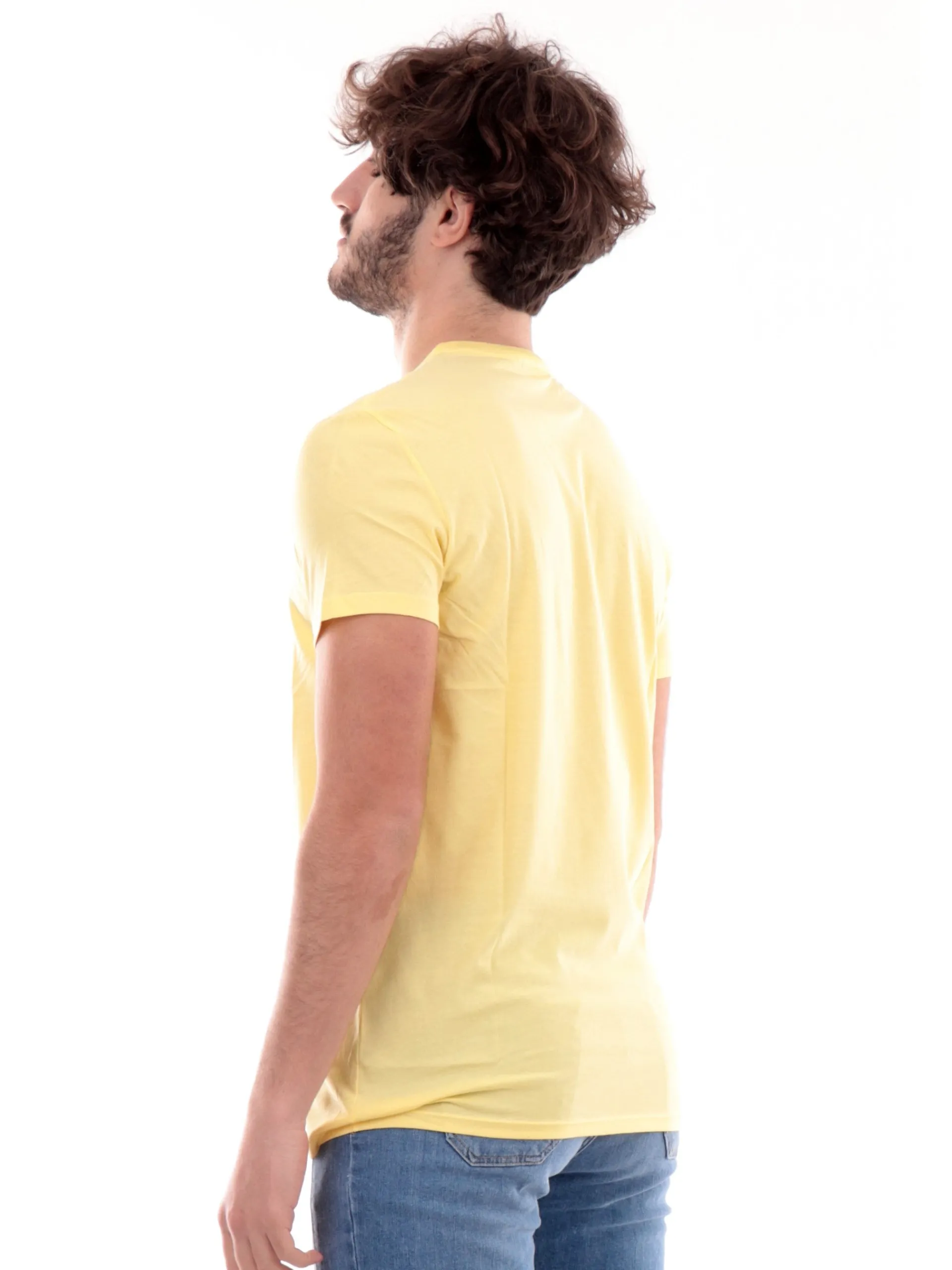 LACOSTE T-Shirt*T-Shirt gialla da uomo TH6709