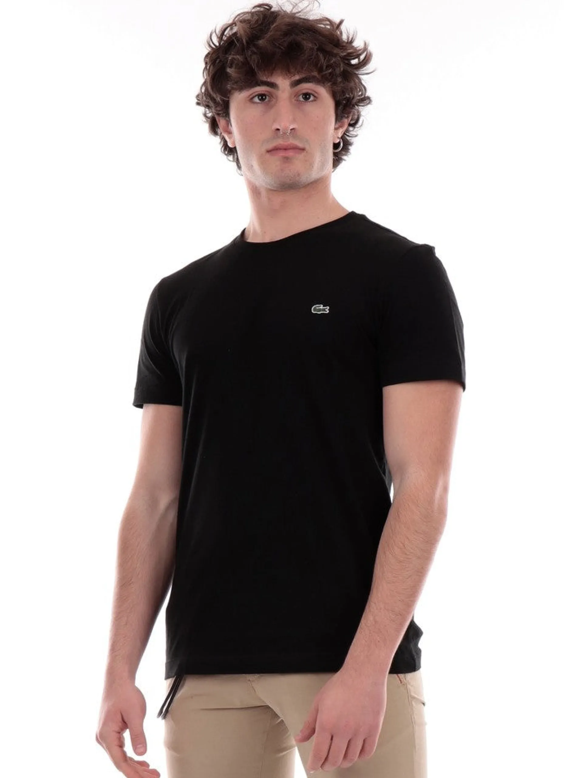 LACOSTE T-Shirt*T-shirt nera da uomo TH2038