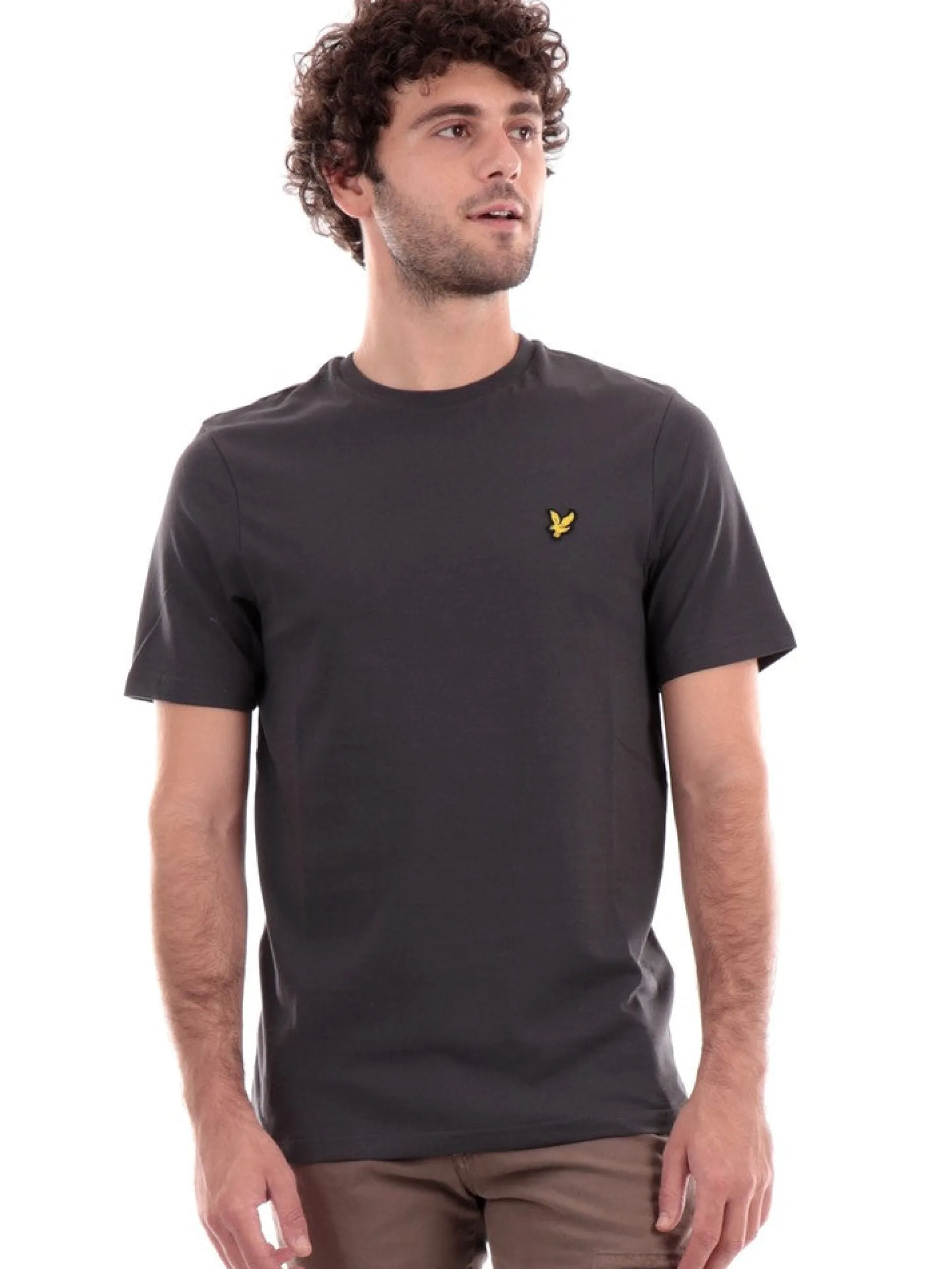 LYLE & SCOTT T-Shirt*T-shirt Lyle Scott grigia da uomo Plain TS400VOG