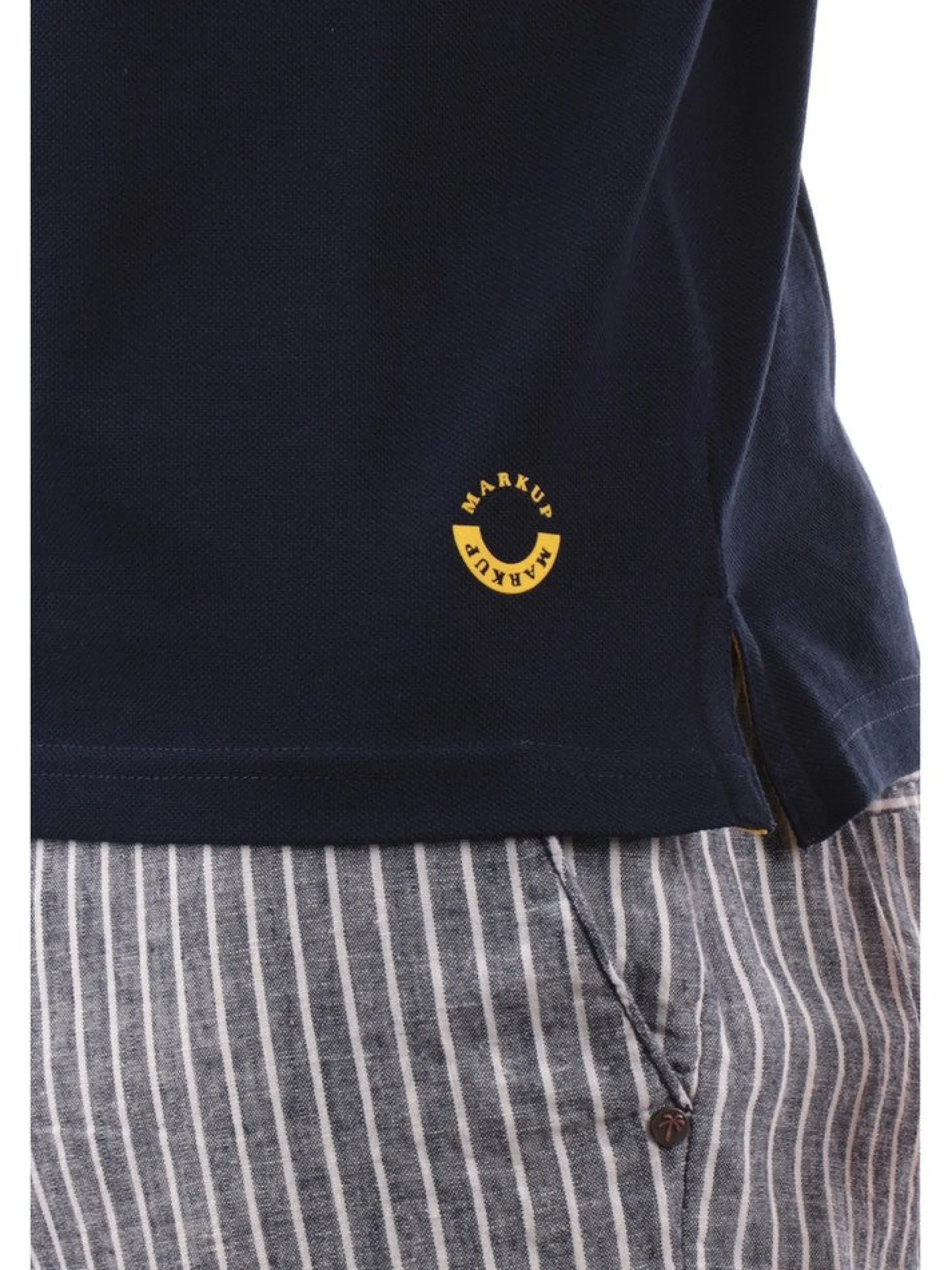 MARKUP T-Shirt*T-shirt blu da uomo Piquet MK11004