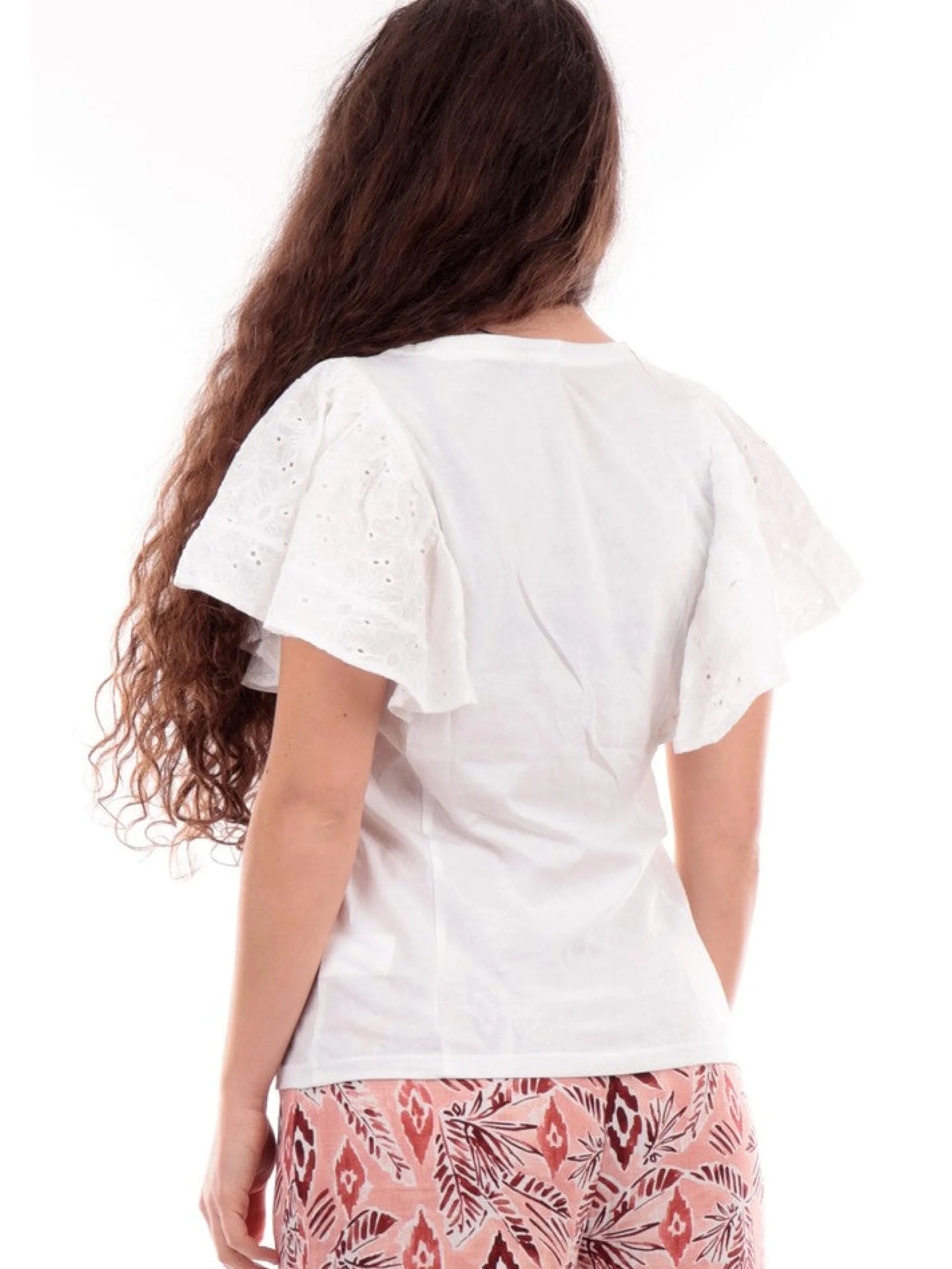 MOLLYBRACKEN T-Shirt*T-shirt Molly Bracken bianca da donna EF1541CE