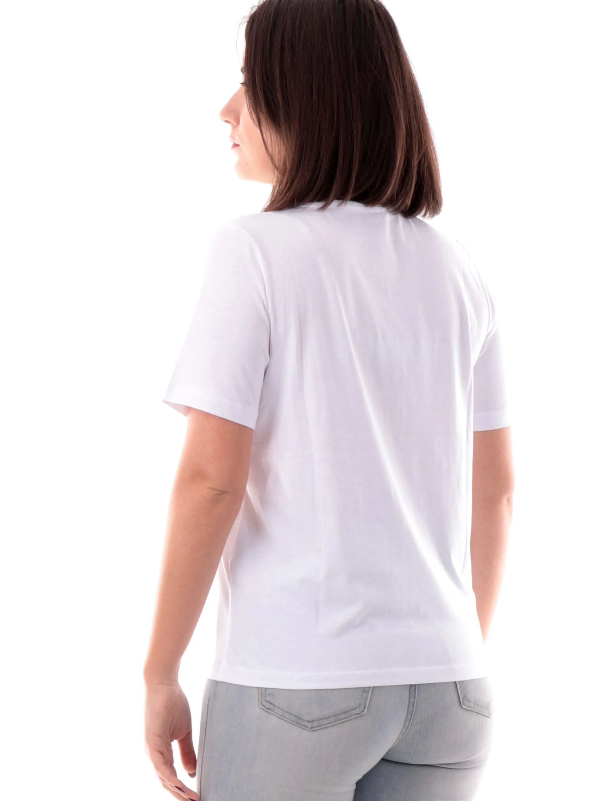 ONLY T-Shirt*T-shirt bianca da donna girocollo tinta unita 15270390