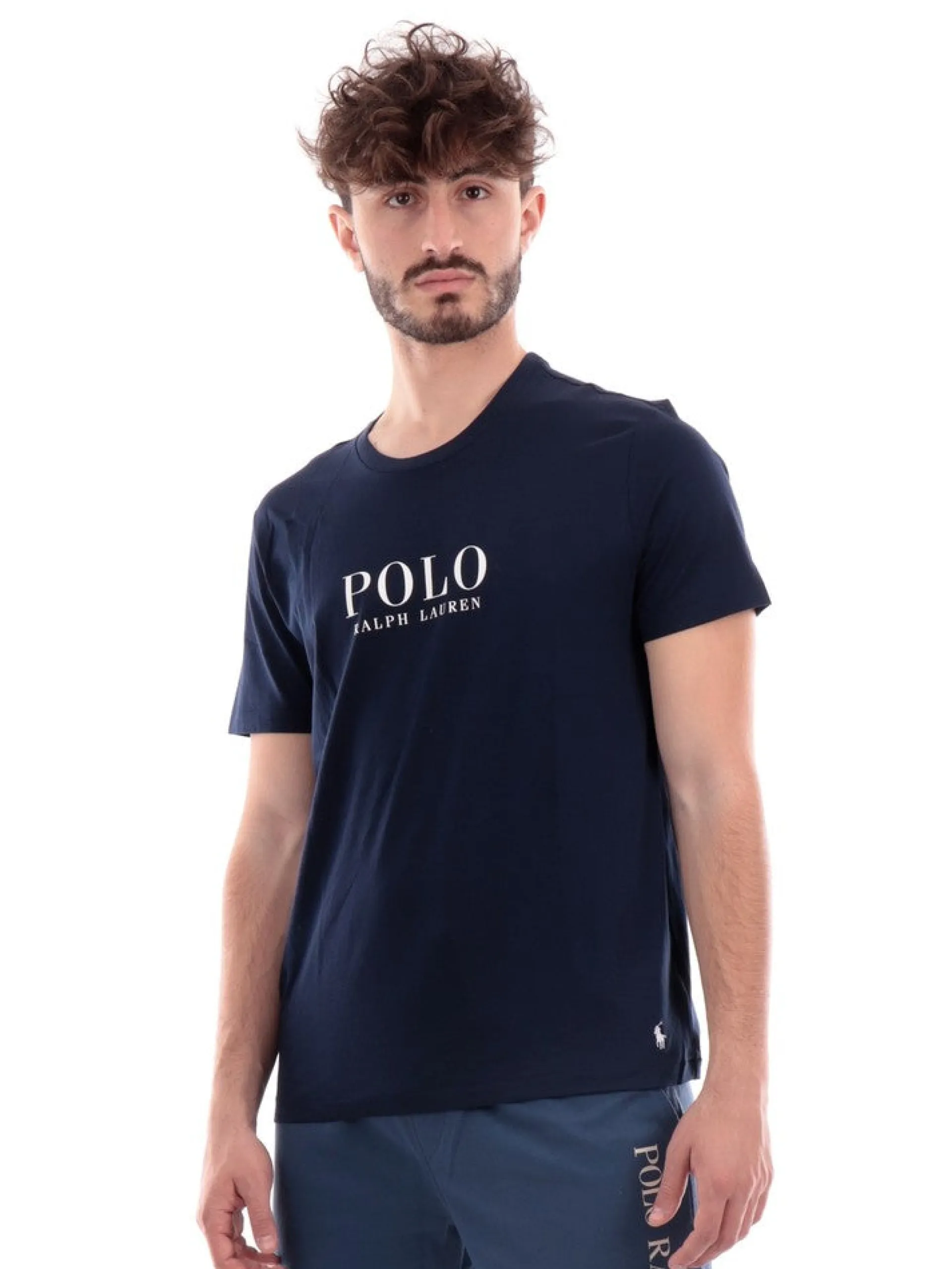 RALPH LAUREN T-Shirt*T-shirt blu da uomo con grafica 714899613