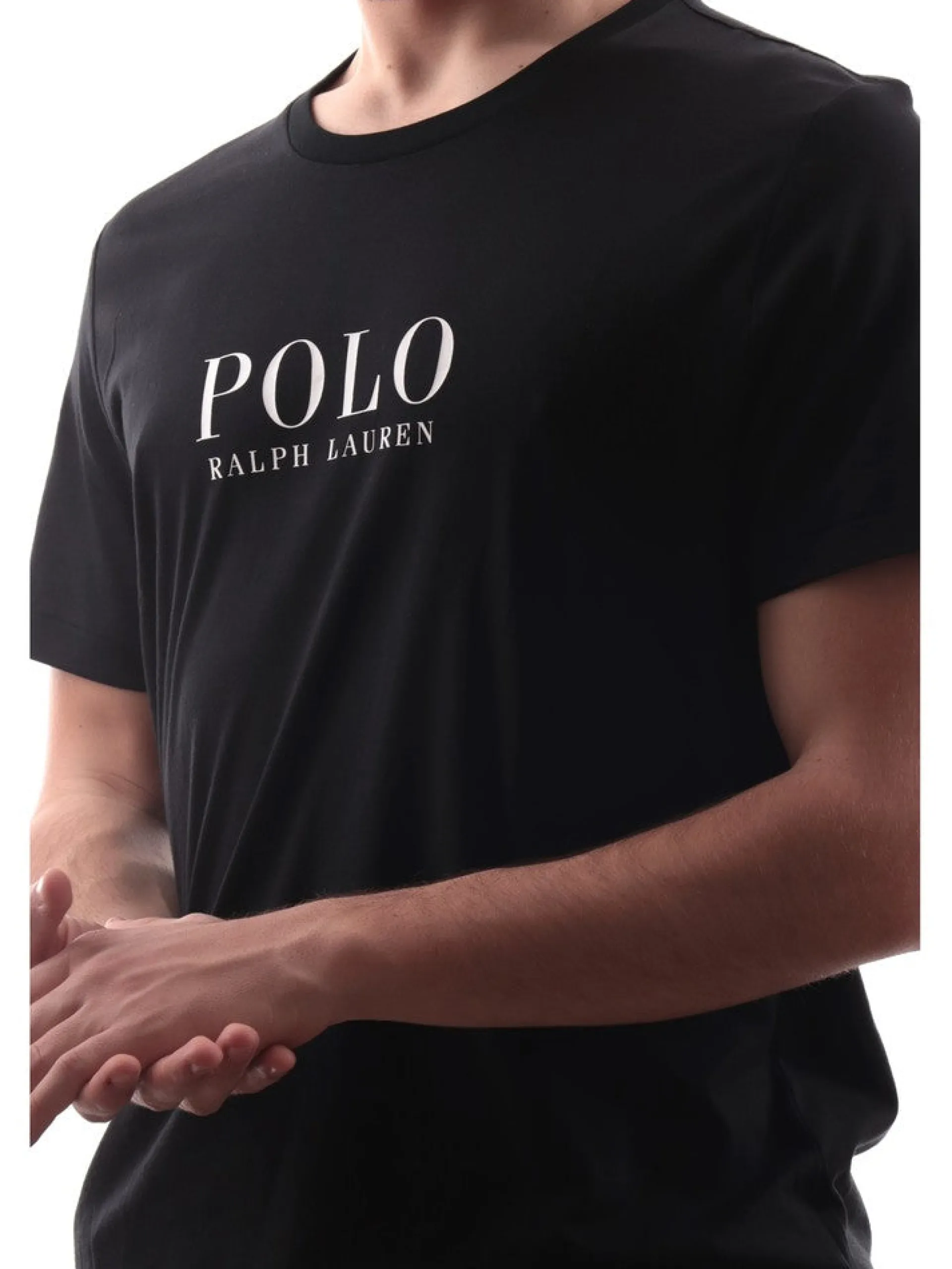 RALPH LAUREN T-Shirt*T-shirt nera da uomo con grafica 714899613
