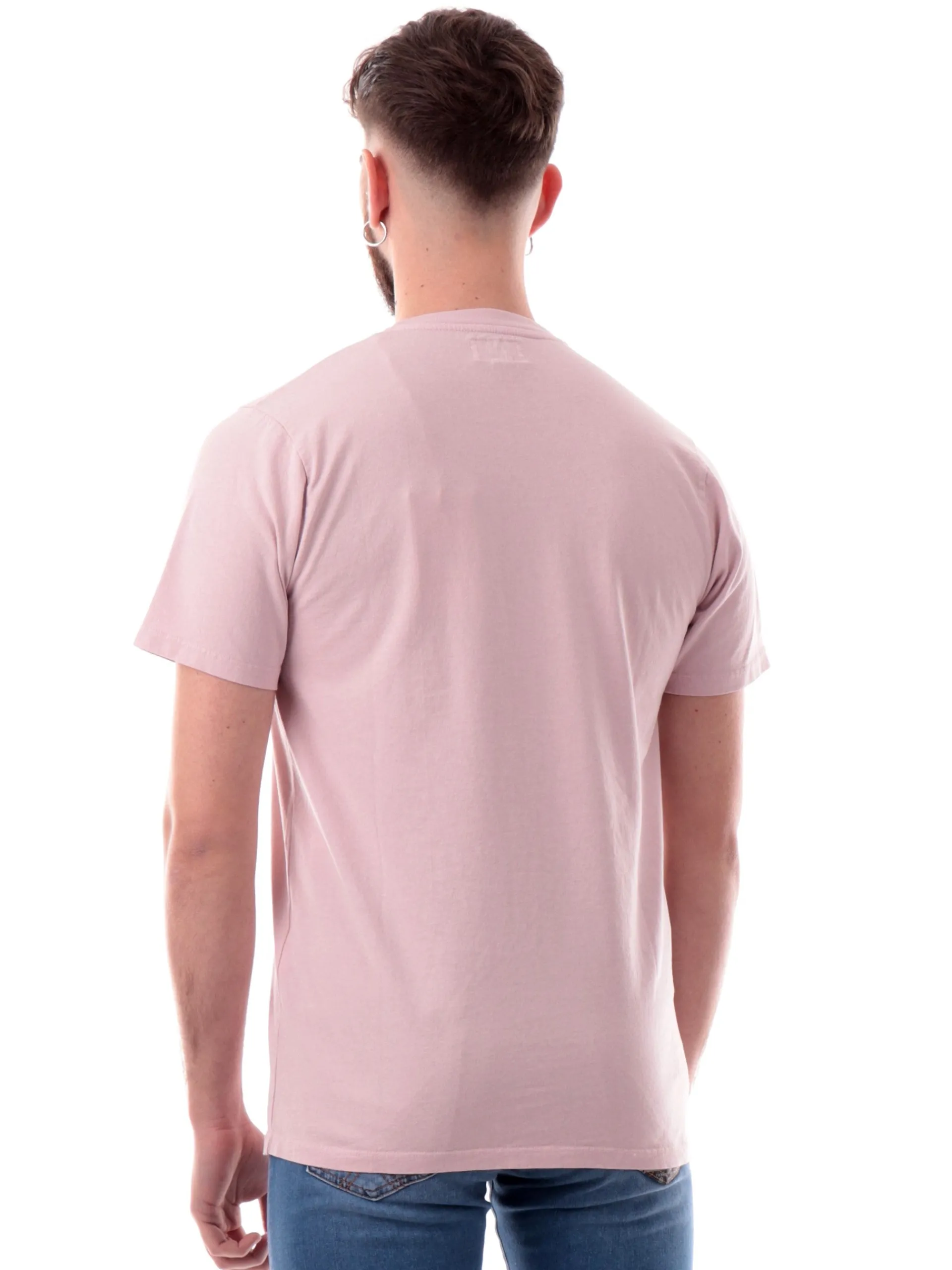 ROYROGERS T-Shirt*T-shirt Roy Rogers rosa da uomo con taschino RU90048CA160111