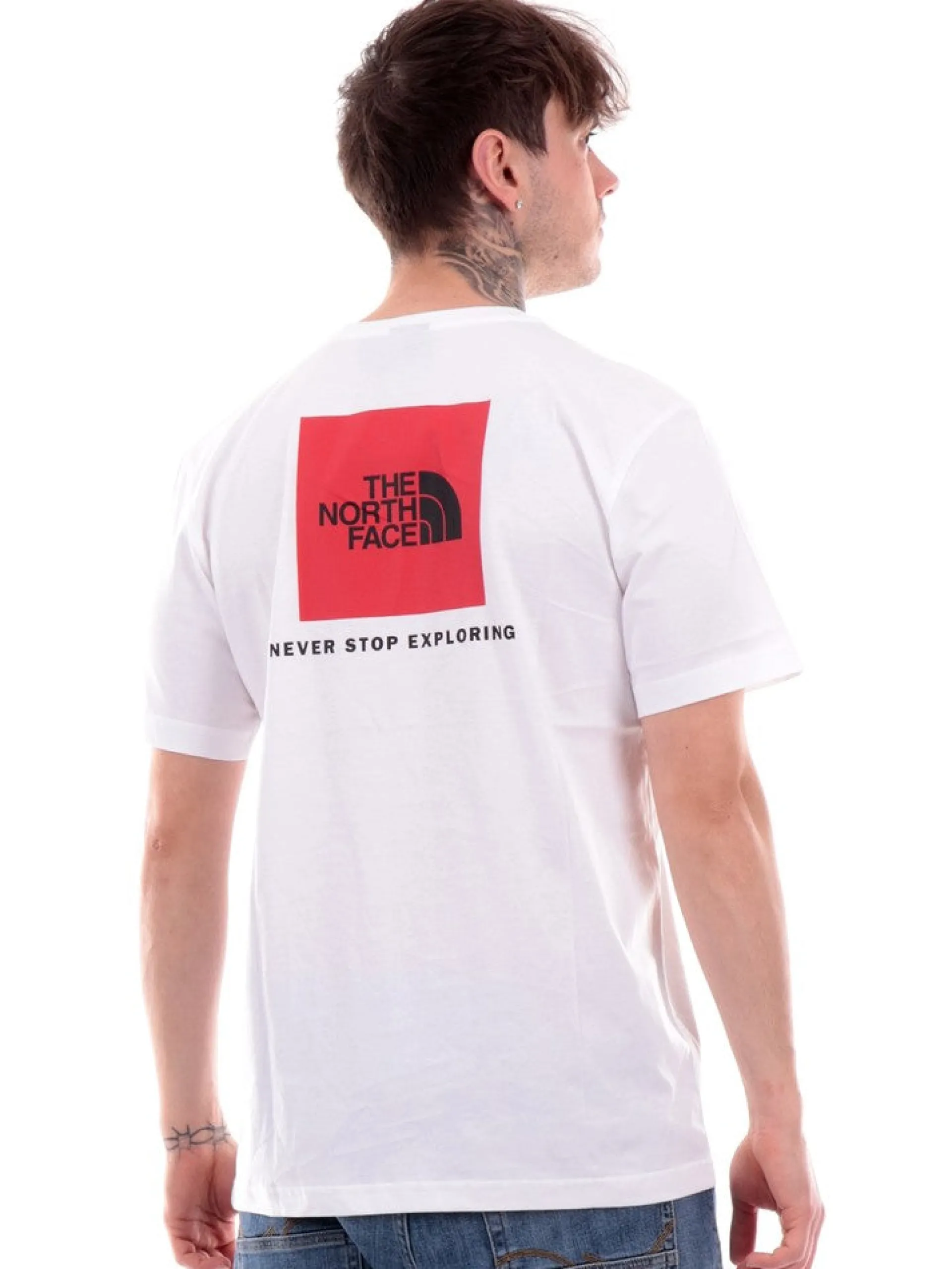 THE NORTH FACE T-Shirt*T-shirt bianca da uomo Redbox NF0A87NP