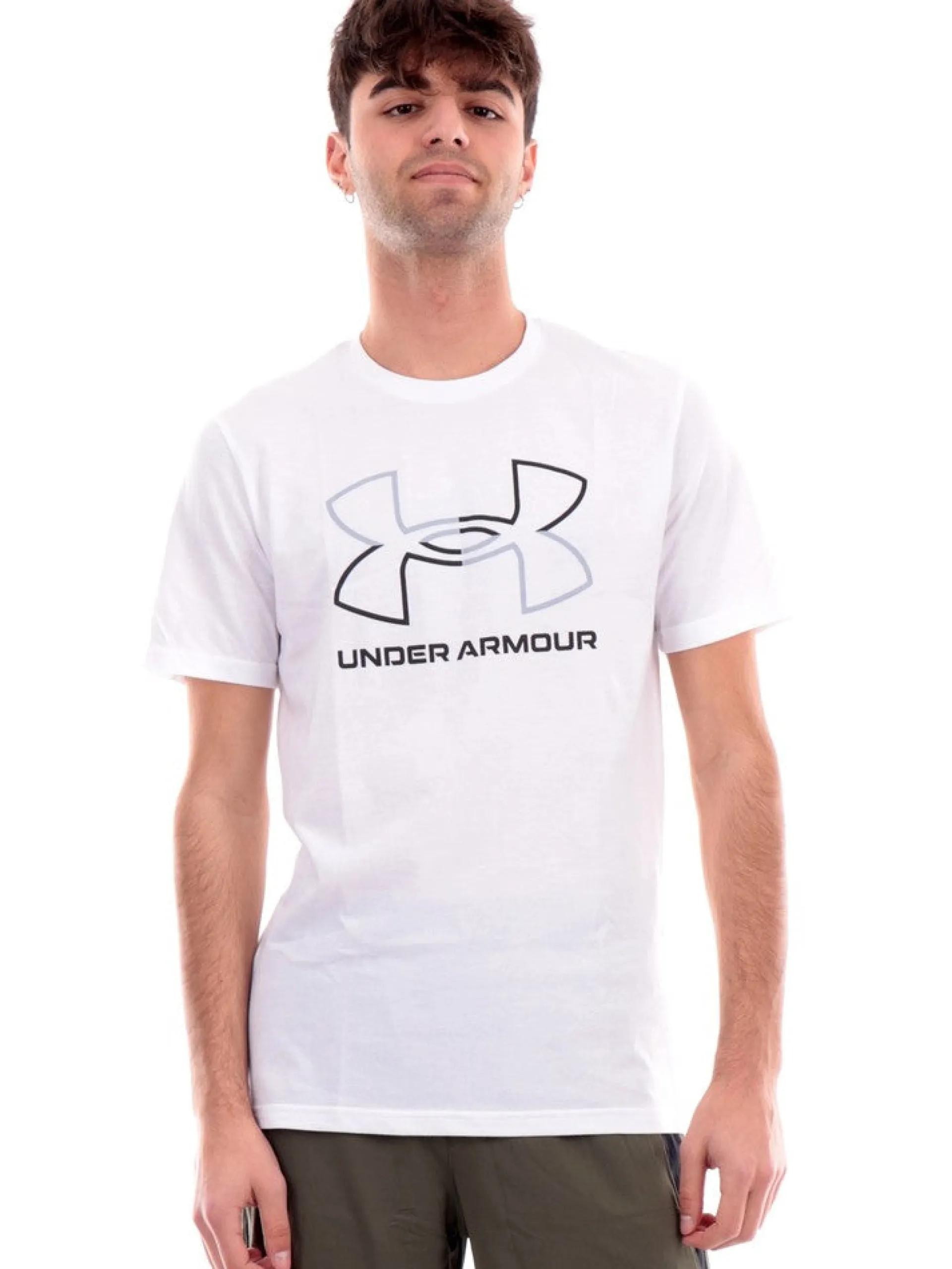 UNDER ARMOUR T-Shirt*T-Shirt bianca da uomo logo grande 1382915