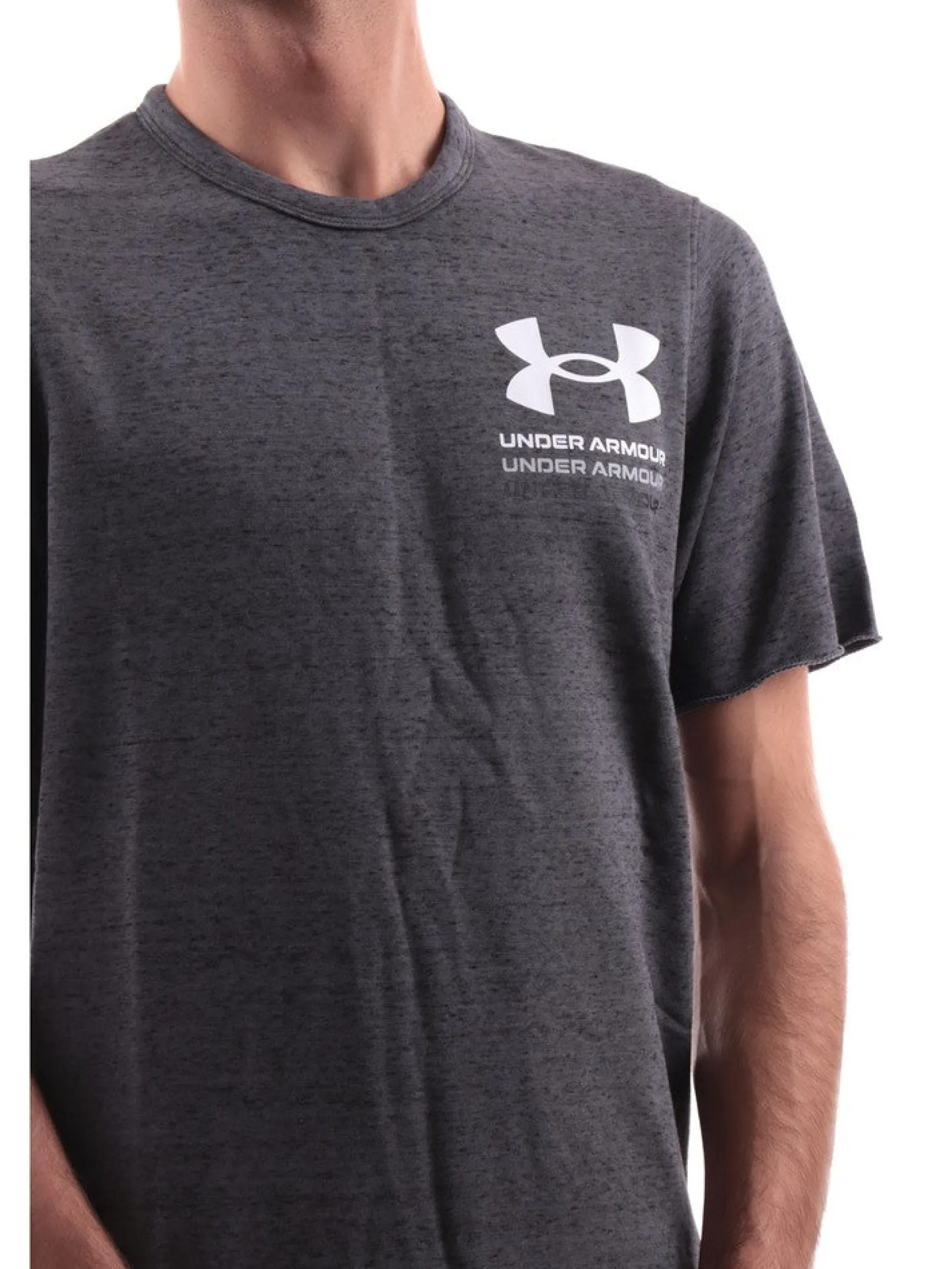 UNDER ARMOUR T-Shirt*T-shirt grigia da uomo Rival Terry 13831040