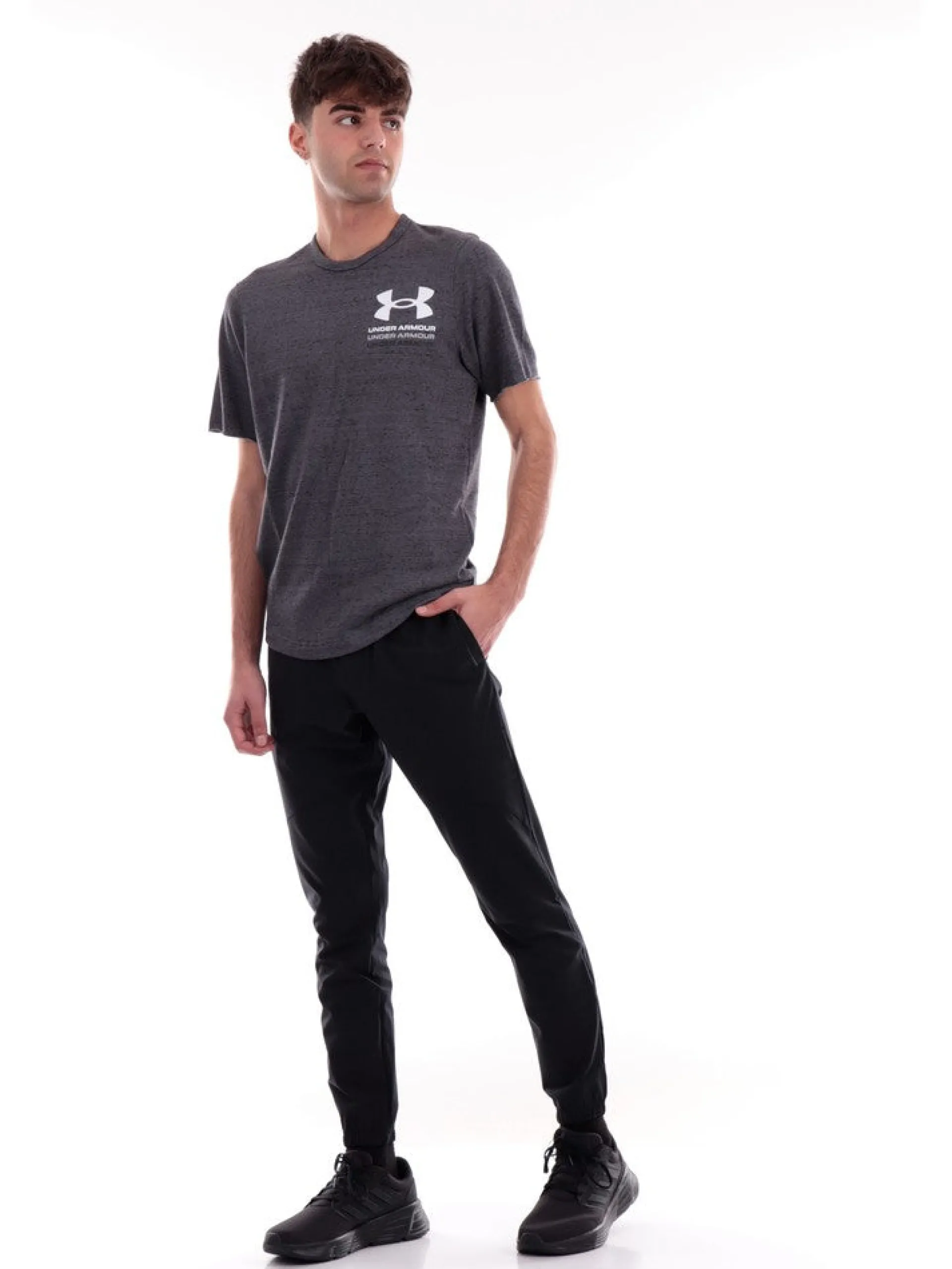 UNDER ARMOUR T-Shirt*T-shirt grigia da uomo Rival Terry 13831040