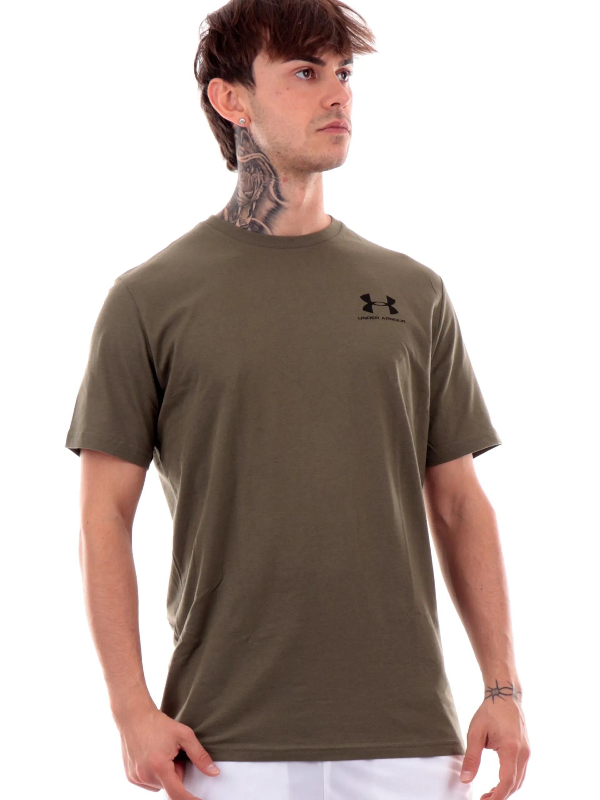 UNDER ARMOUR T-Shirt*T-Shirt verde da uomo girocollo Sportstyle 13267990