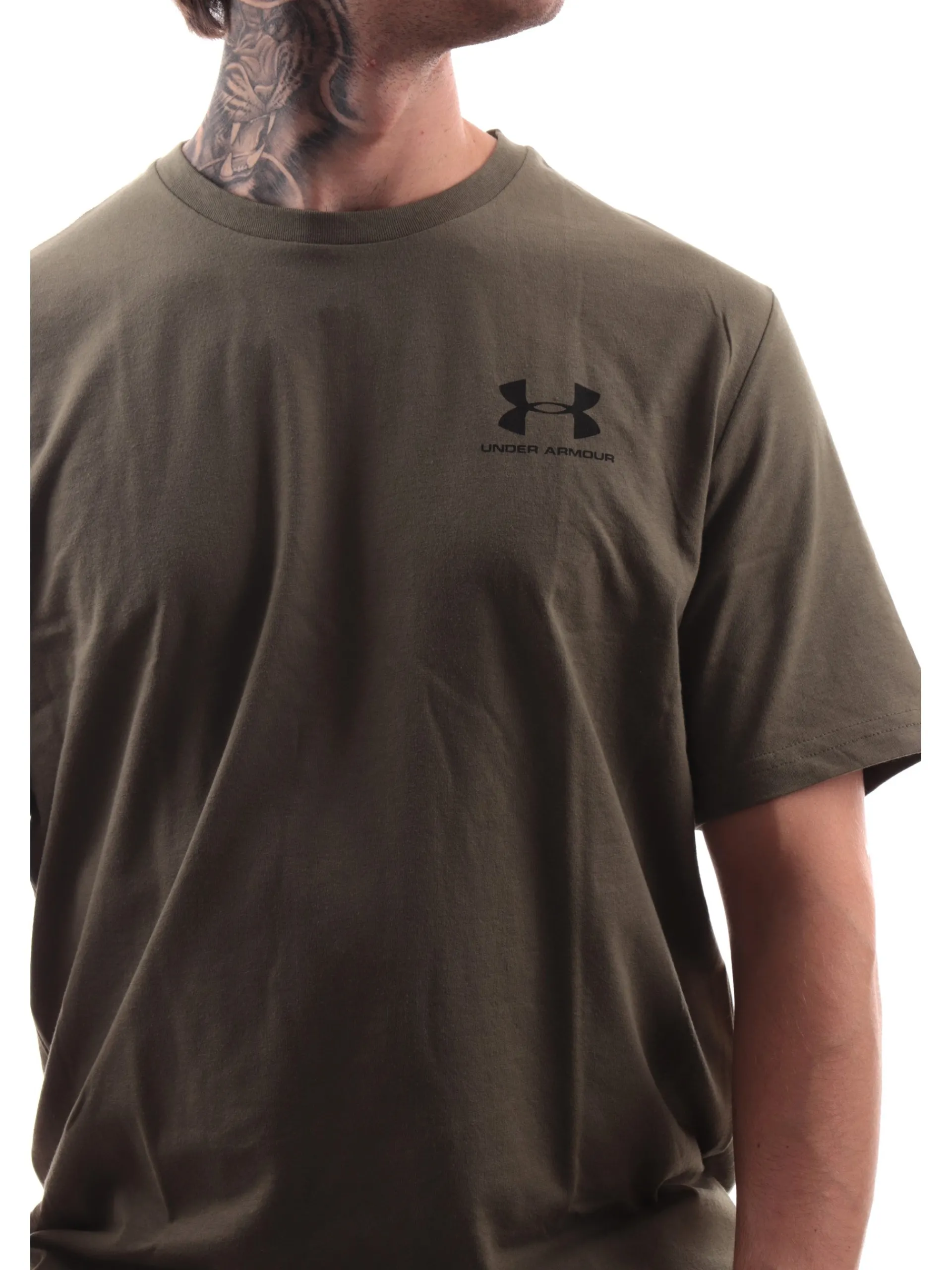 UNDER ARMOUR T-Shirt*T-Shirt verde da uomo girocollo Sportstyle 13267990